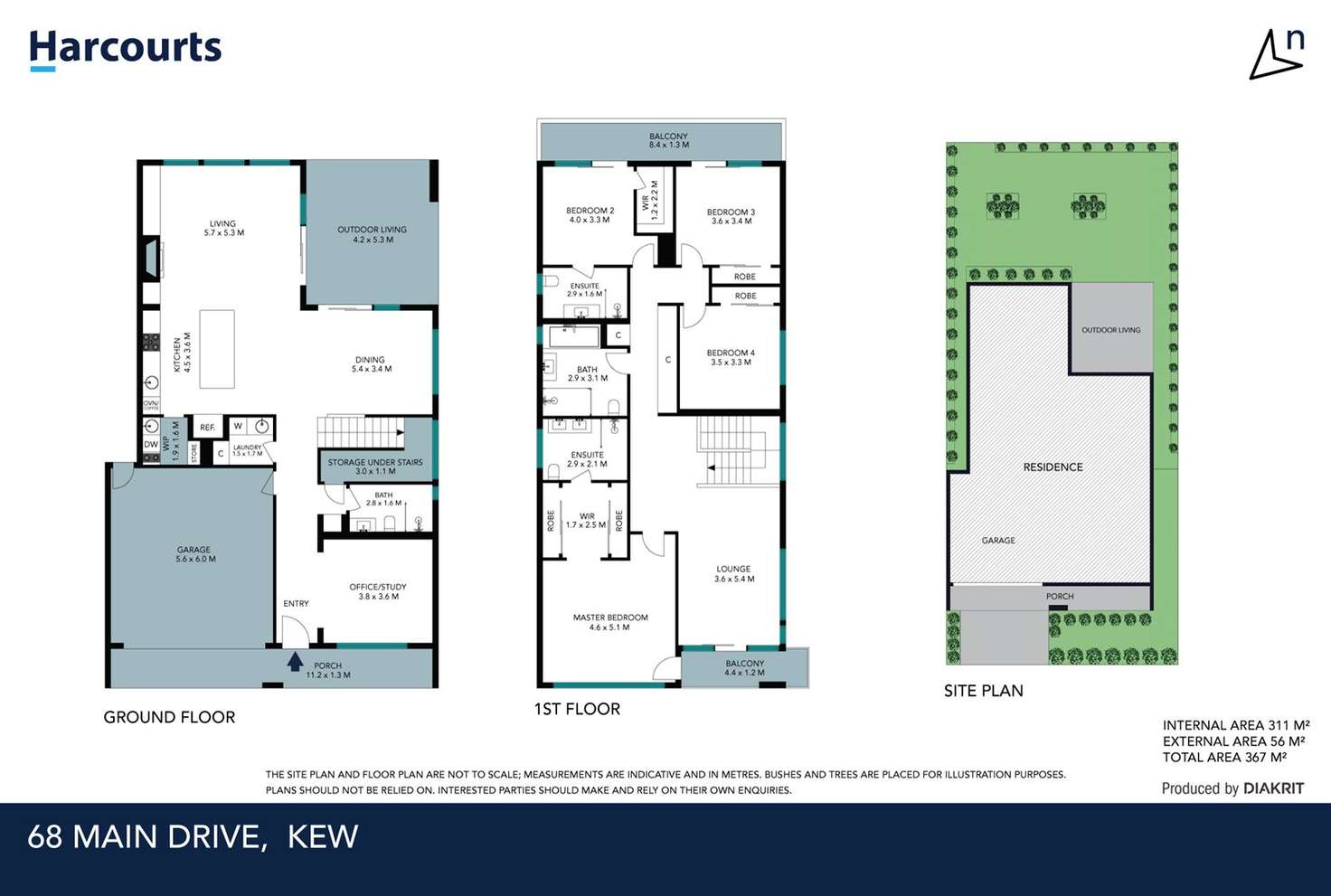 Floorplan of Homely house listing, 68 Main Drive, Kew VIC 3101