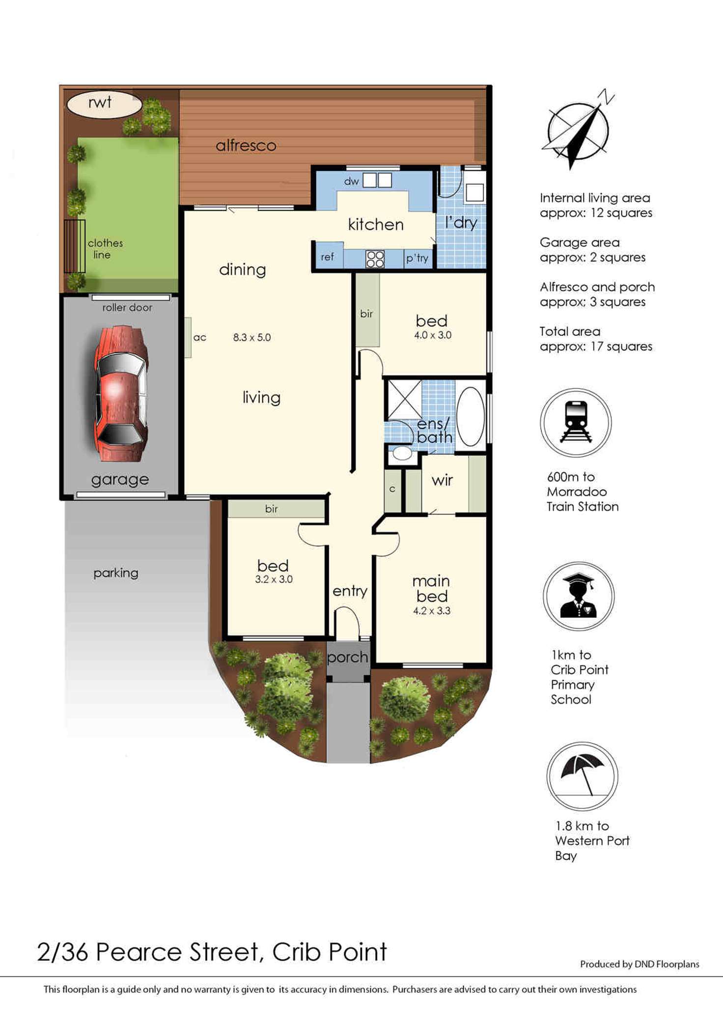 Floorplan of Homely unit listing, 2/36 Pearce Street, Crib Point VIC 3919