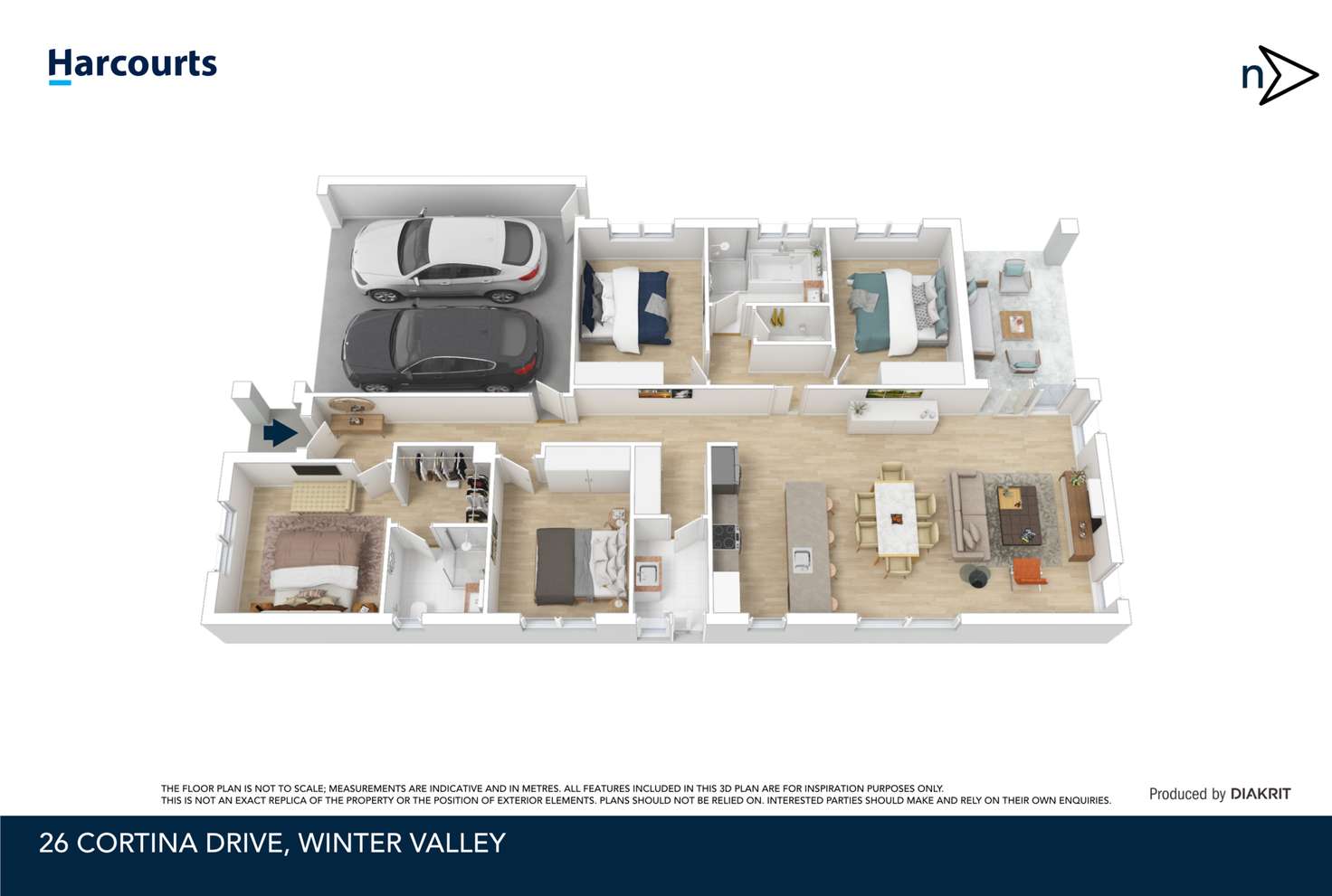 Floorplan of Homely house listing, 26 Cortina Drive, Winter Valley VIC 3358