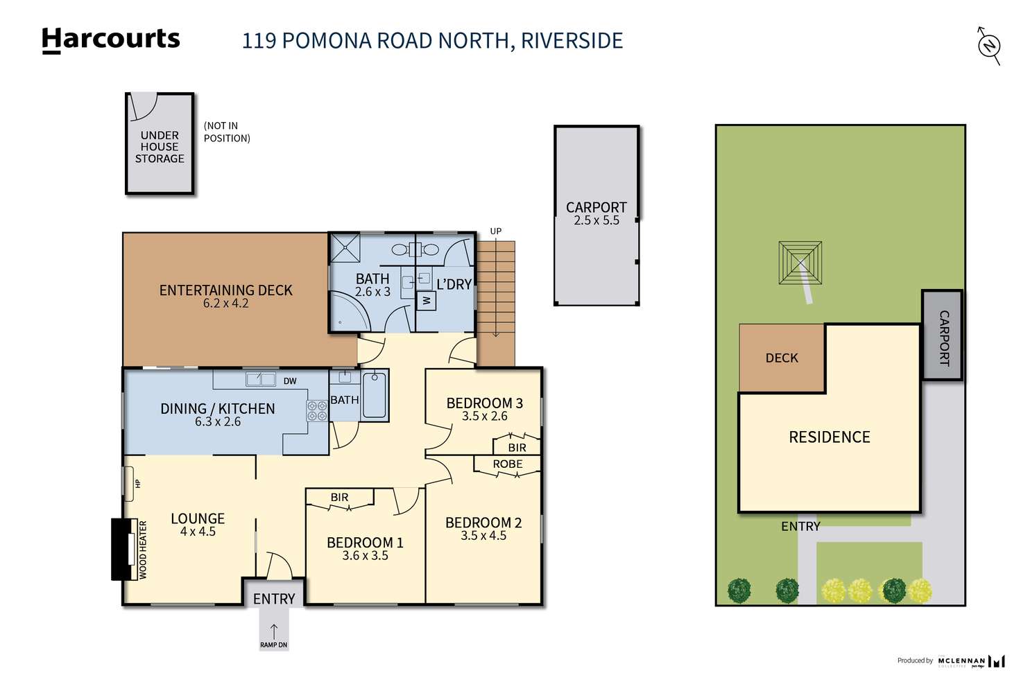 Floorplan of Homely house listing, 119 Pomona Road North, Riverside TAS 7250
