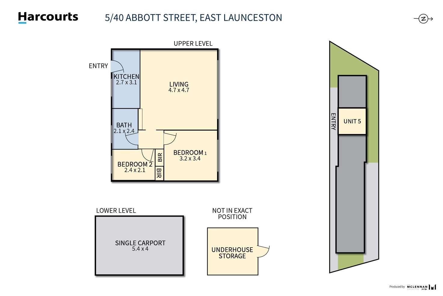 Floorplan of Homely unit listing, 5/40 Abbott Street, East Launceston TAS 7250