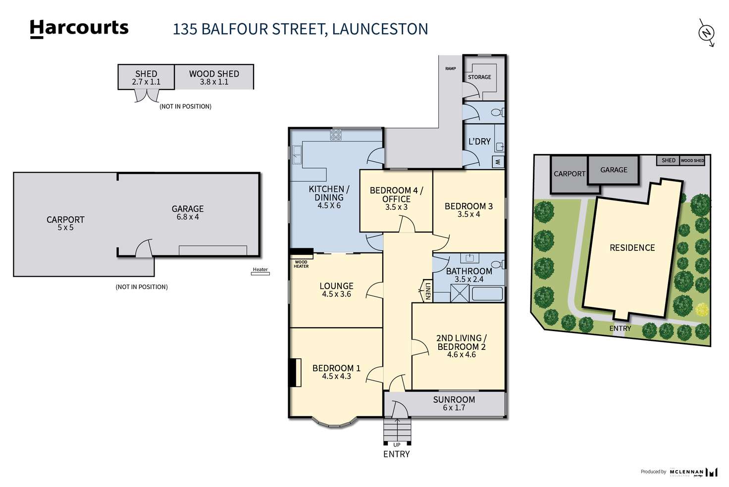 Floorplan of Homely house listing, 135 Balfour Street, Launceston TAS 7250