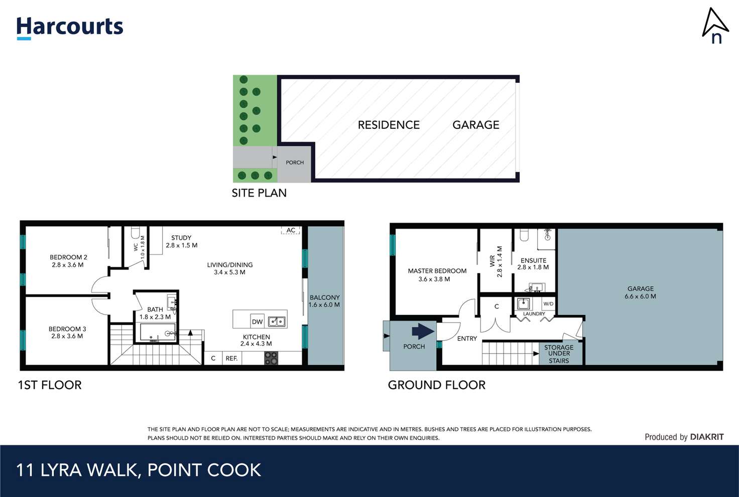Floorplan of Homely townhouse listing, 11 Lyra Walk, Point Cook VIC 3030