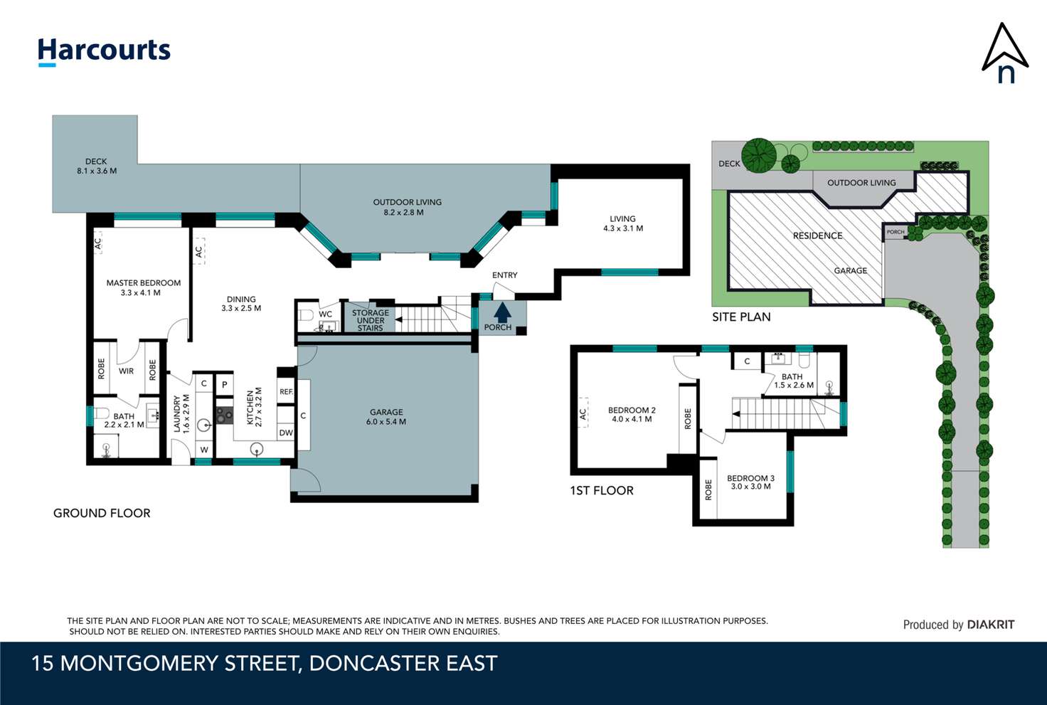 Floorplan of Homely townhouse listing, 15 Montgomery Street, Doncaster East VIC 3109