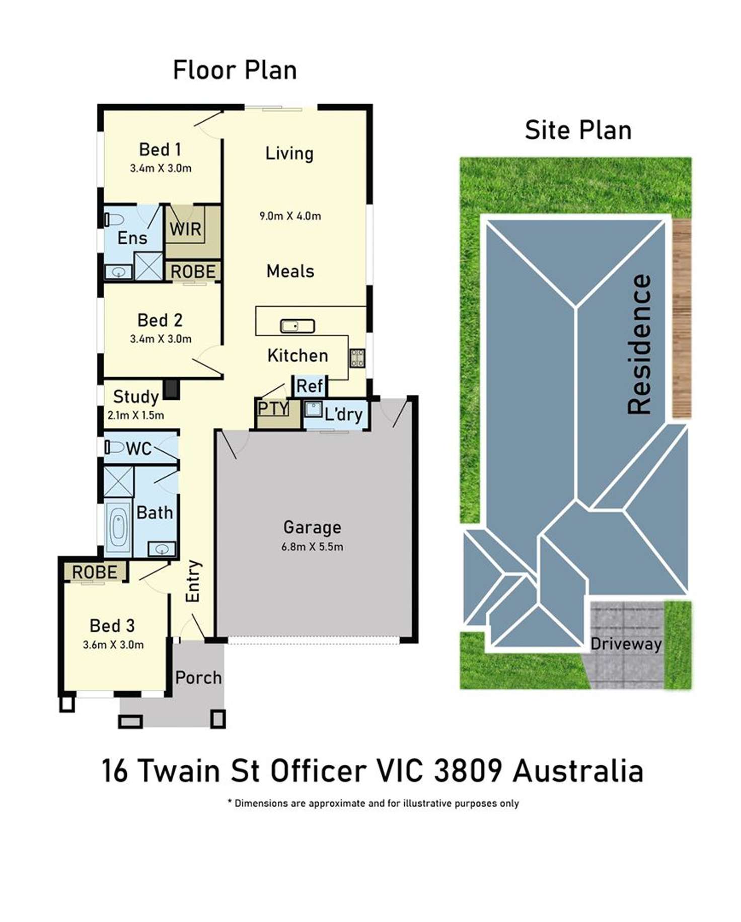 Floorplan of Homely house listing, 16 Twain Street, Officer VIC 3809