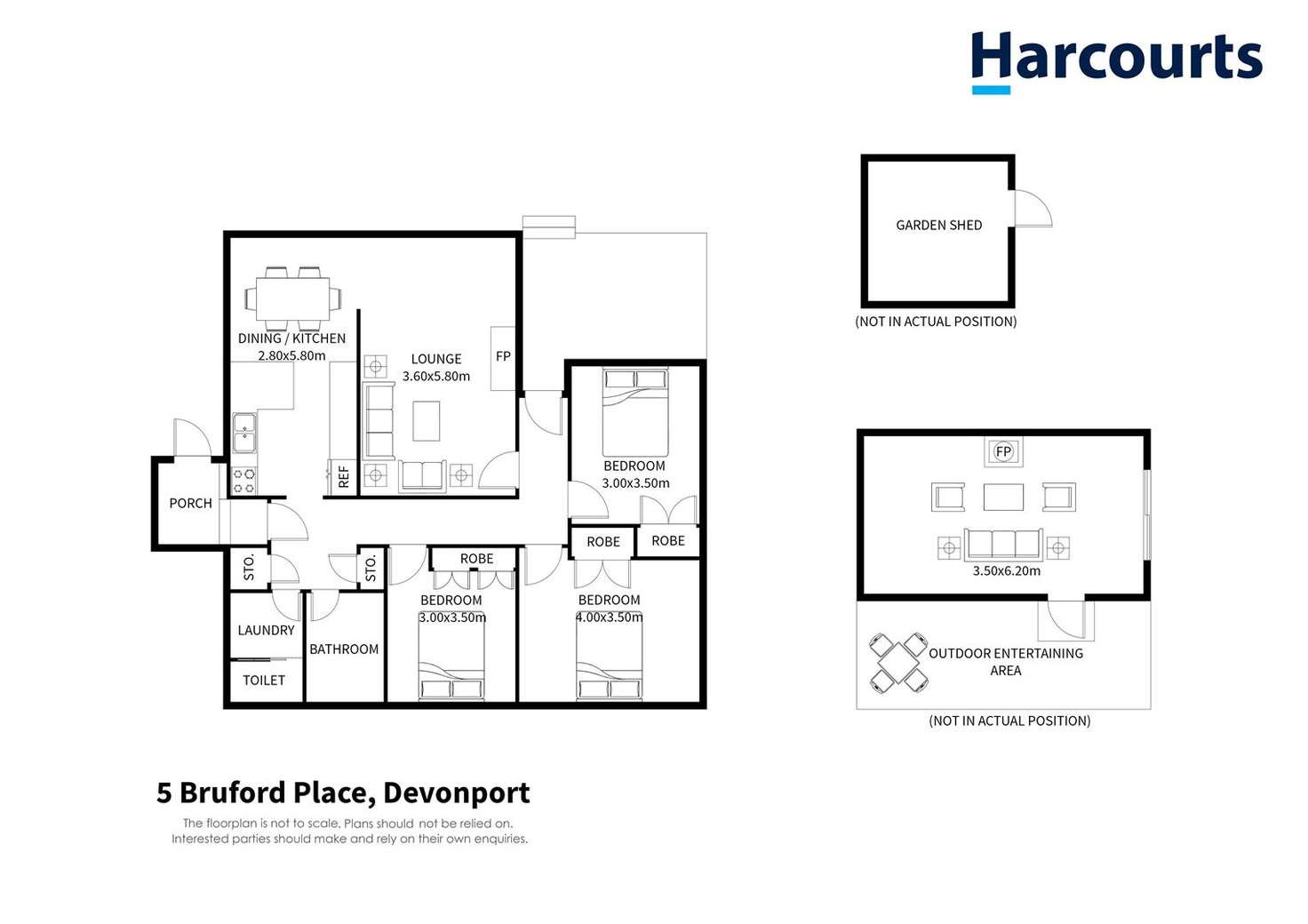 Floorplan of Homely house listing, 5 Bruford Place, Devonport TAS 7310