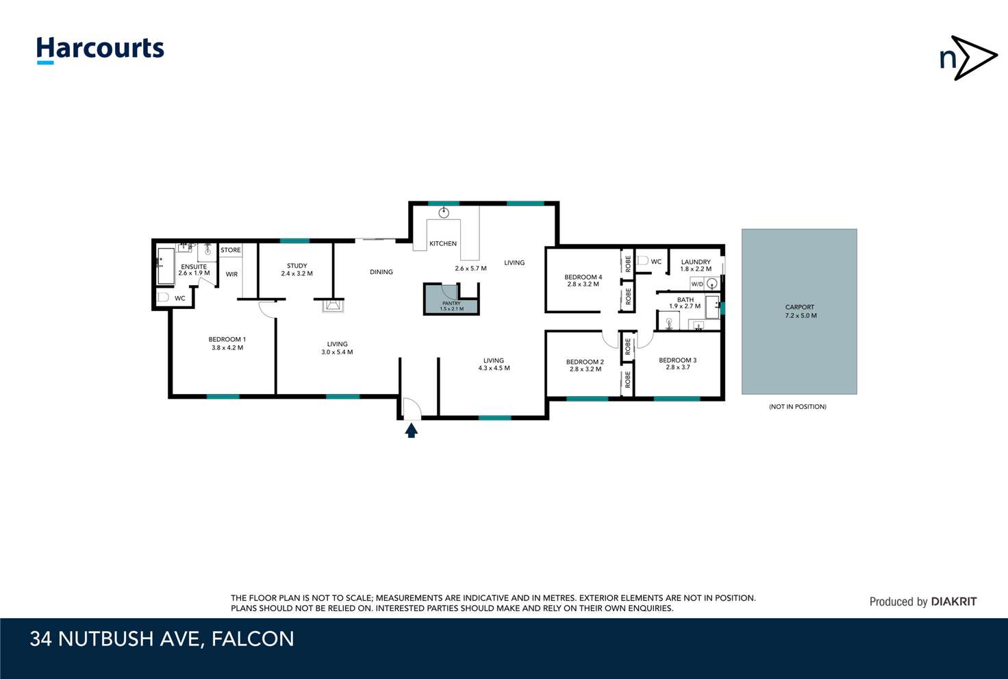 Floorplan of Homely house listing, 34 Nutbush Avenue, Falcon WA 6210