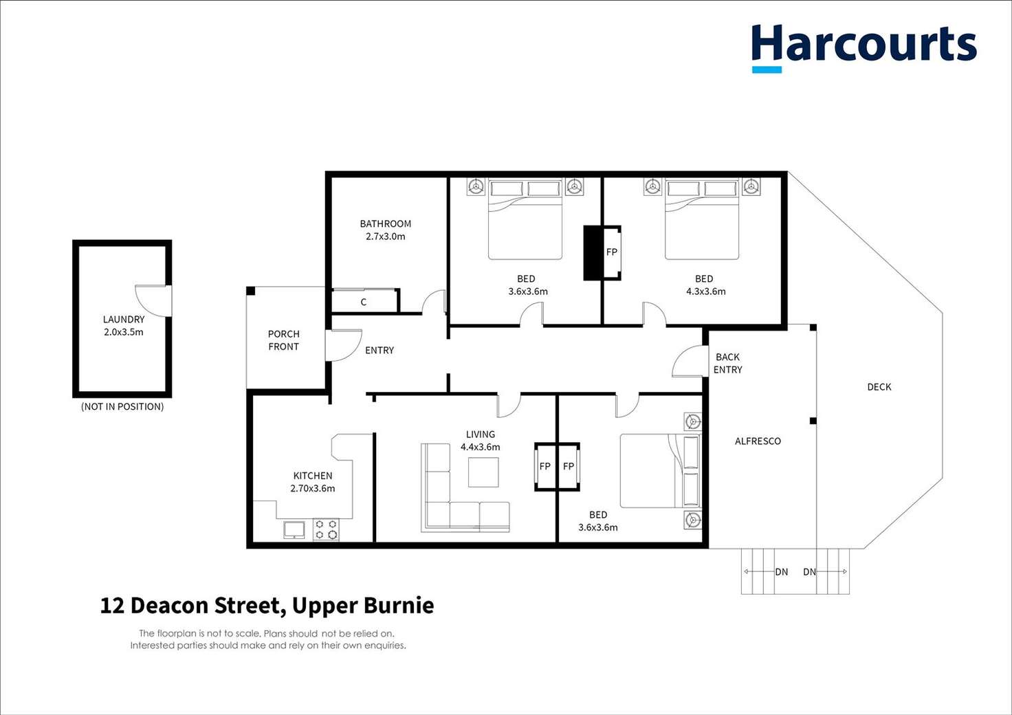 Floorplan of Homely house listing, 12 Deacon Street, Upper Burnie TAS 7320