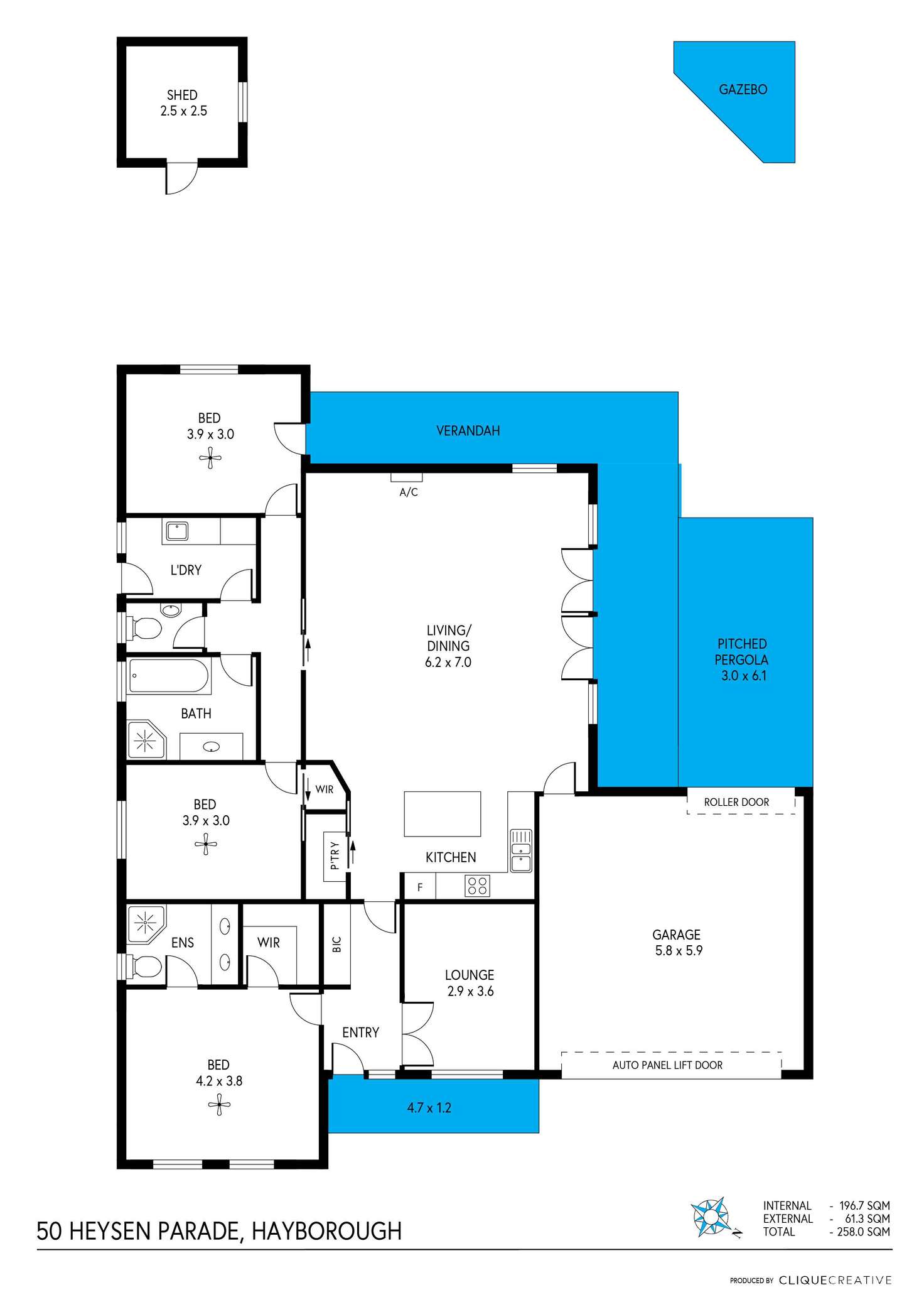 Floorplan of Homely house listing, 50 Heysen Parade, Hayborough SA 5211