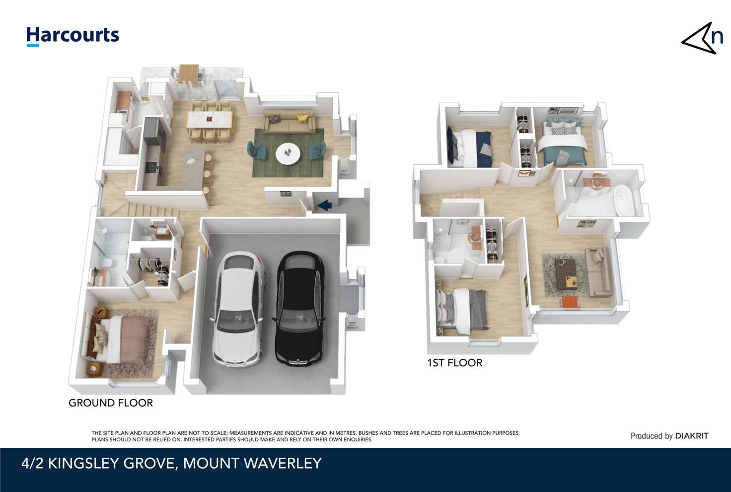 Floorplan of Homely townhouse listing, 4/2 Kingsley Grove, Mount Waverley VIC 3149