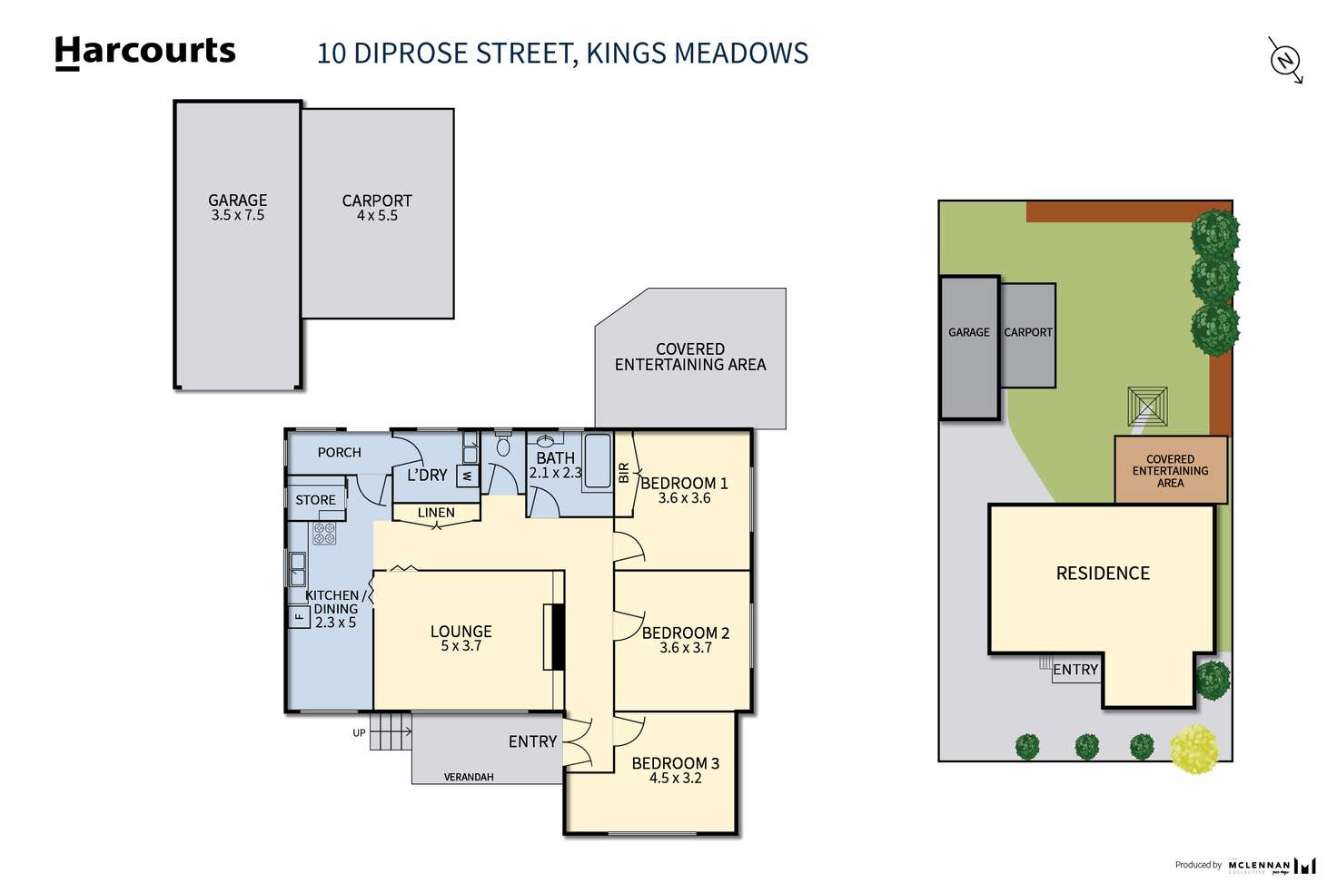 Floorplan of Homely house listing, 10 Diprose Street, Kings Meadows TAS 7249