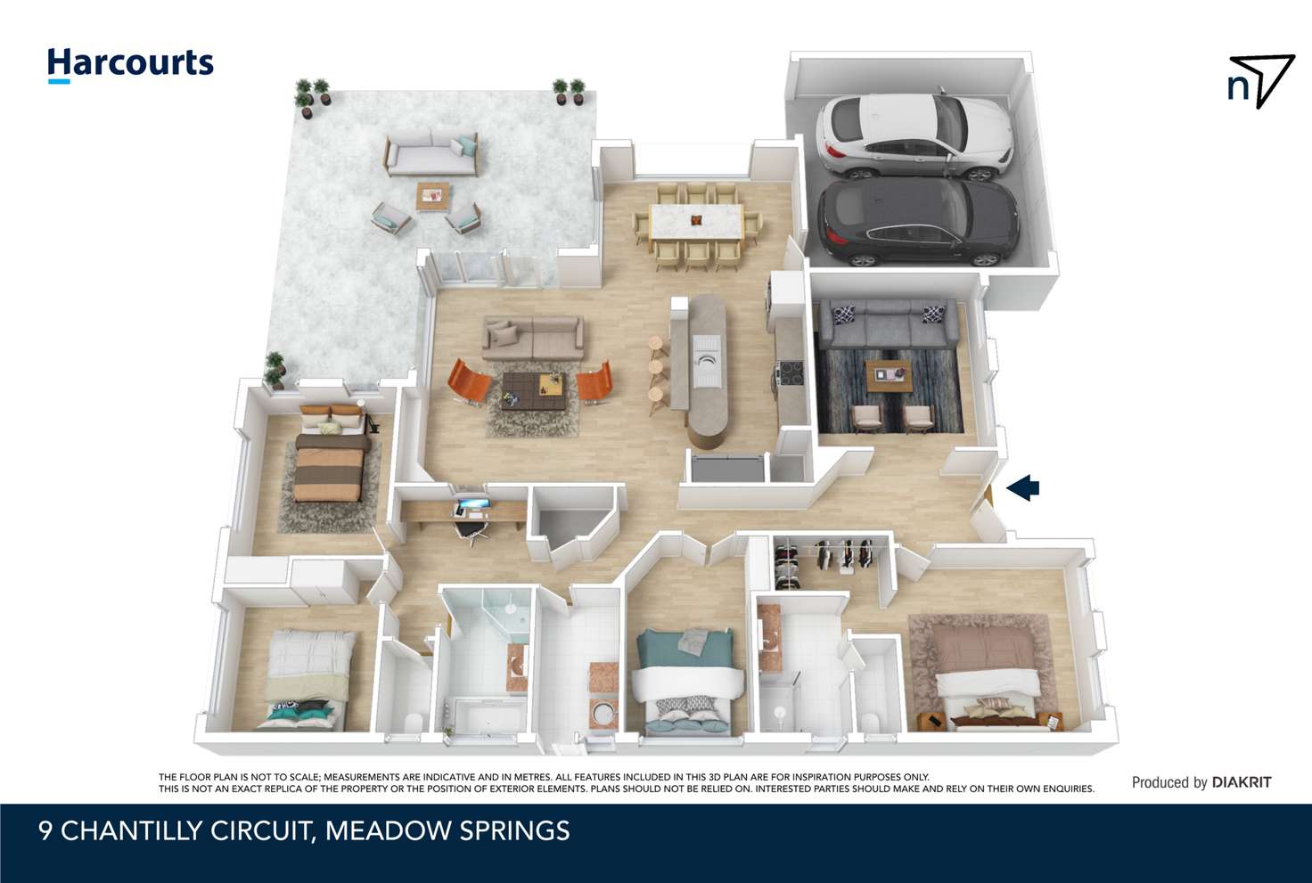Floorplan of Homely house listing, 9 Chantilly Circuit, Meadow Springs WA 6210