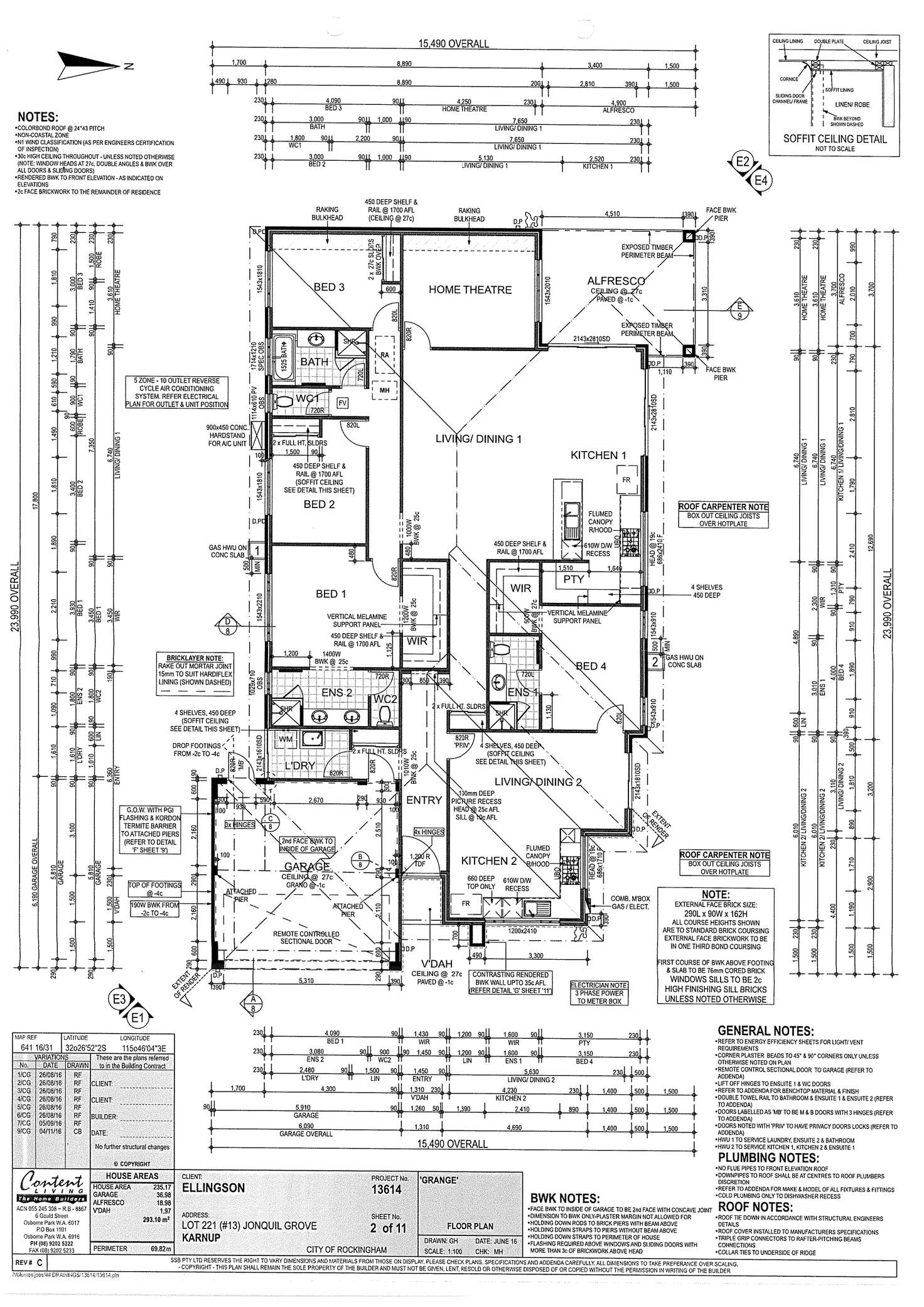 Floorplan of Homely house listing, 13 Jonquil Grove, Karnup WA 6176