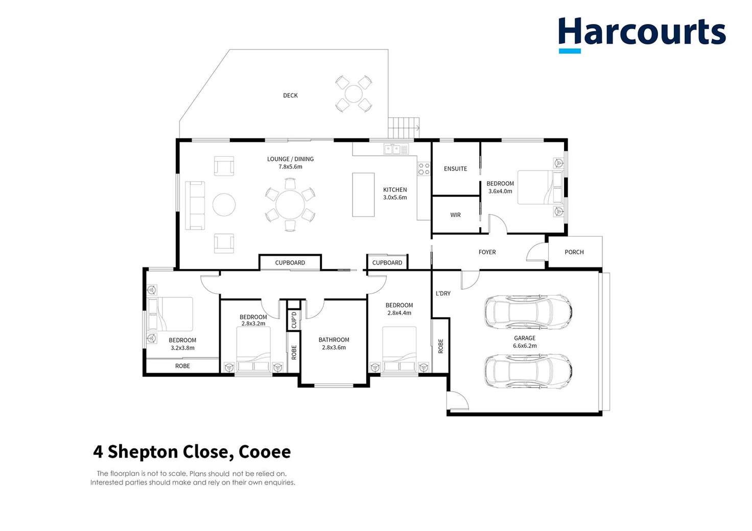 Floorplan of Homely house listing, 4 Shepton Close, Cooee TAS 7320