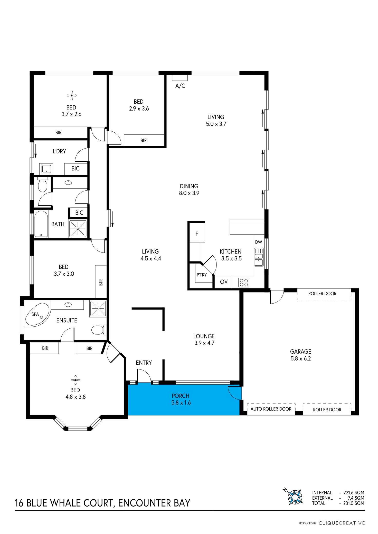 Floorplan of Homely house listing, 16 Blue Whale Court, Encounter Bay SA 5211