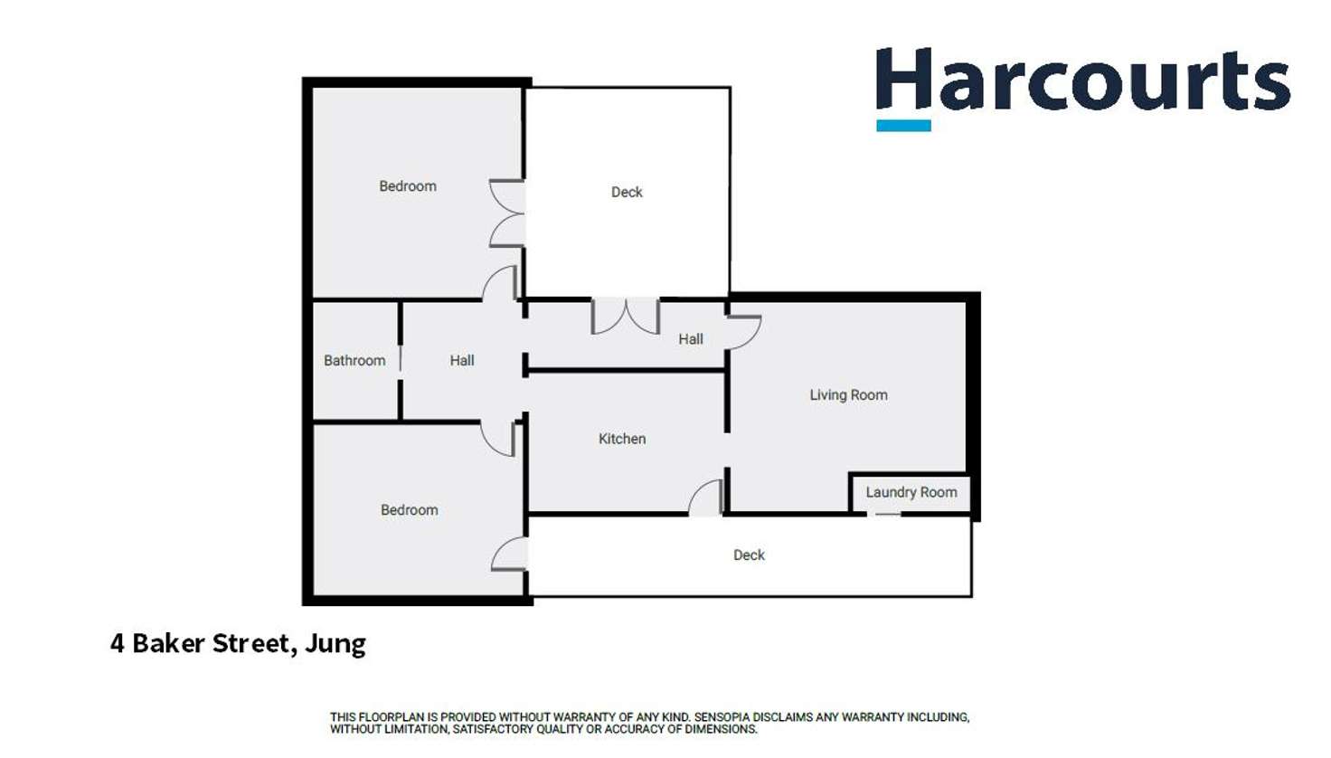 Floorplan of Homely house listing, 4 Baker Street, Jung VIC 3401