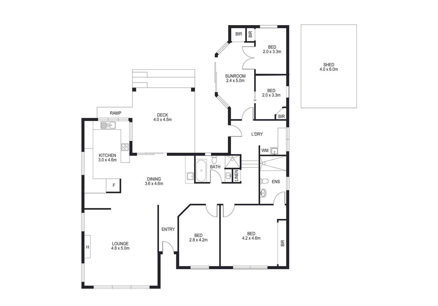 Floorplan of Homely house listing, 5 O'Grady Street, Havenview TAS 7320