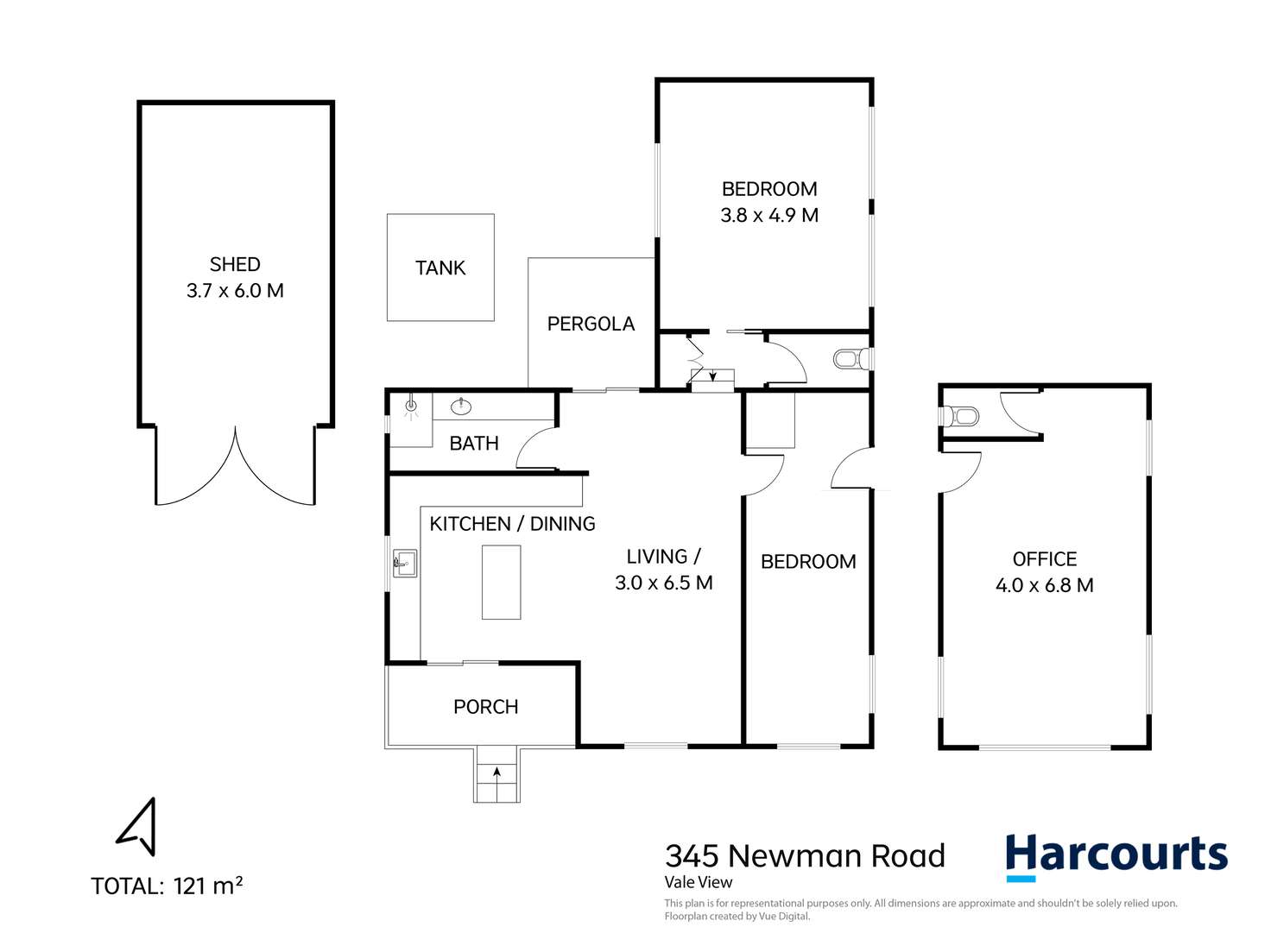 Floorplan of Homely house listing, 345 Newman Road, Vale View QLD 4352