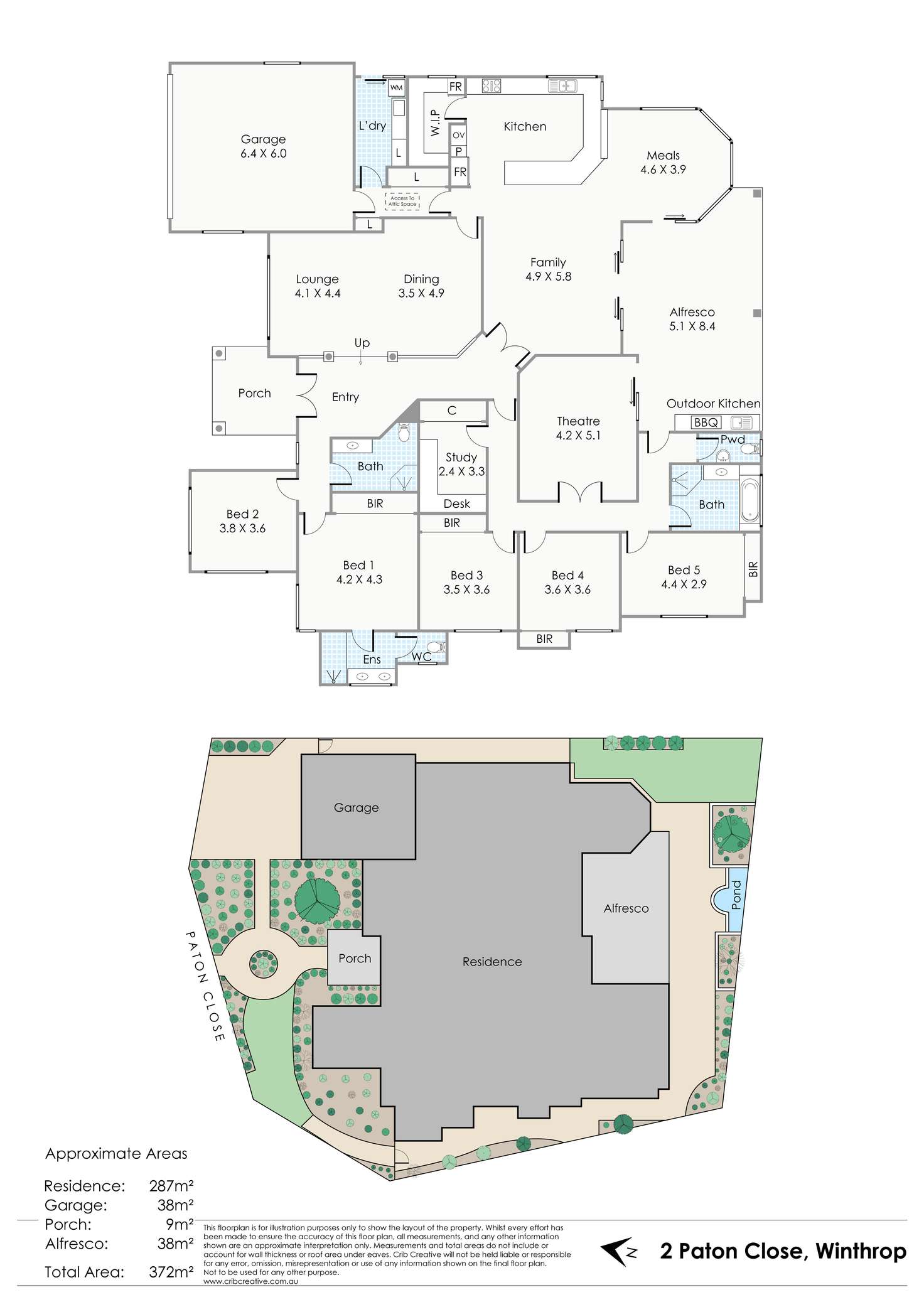 Floorplan of Homely house listing, 2 Paton Close, Winthrop WA 6150