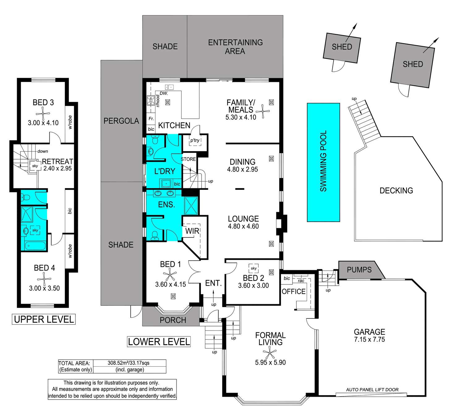 Floorplan of Homely house listing, 22 Sandalwood Crescent, Flagstaff Hill SA 5159