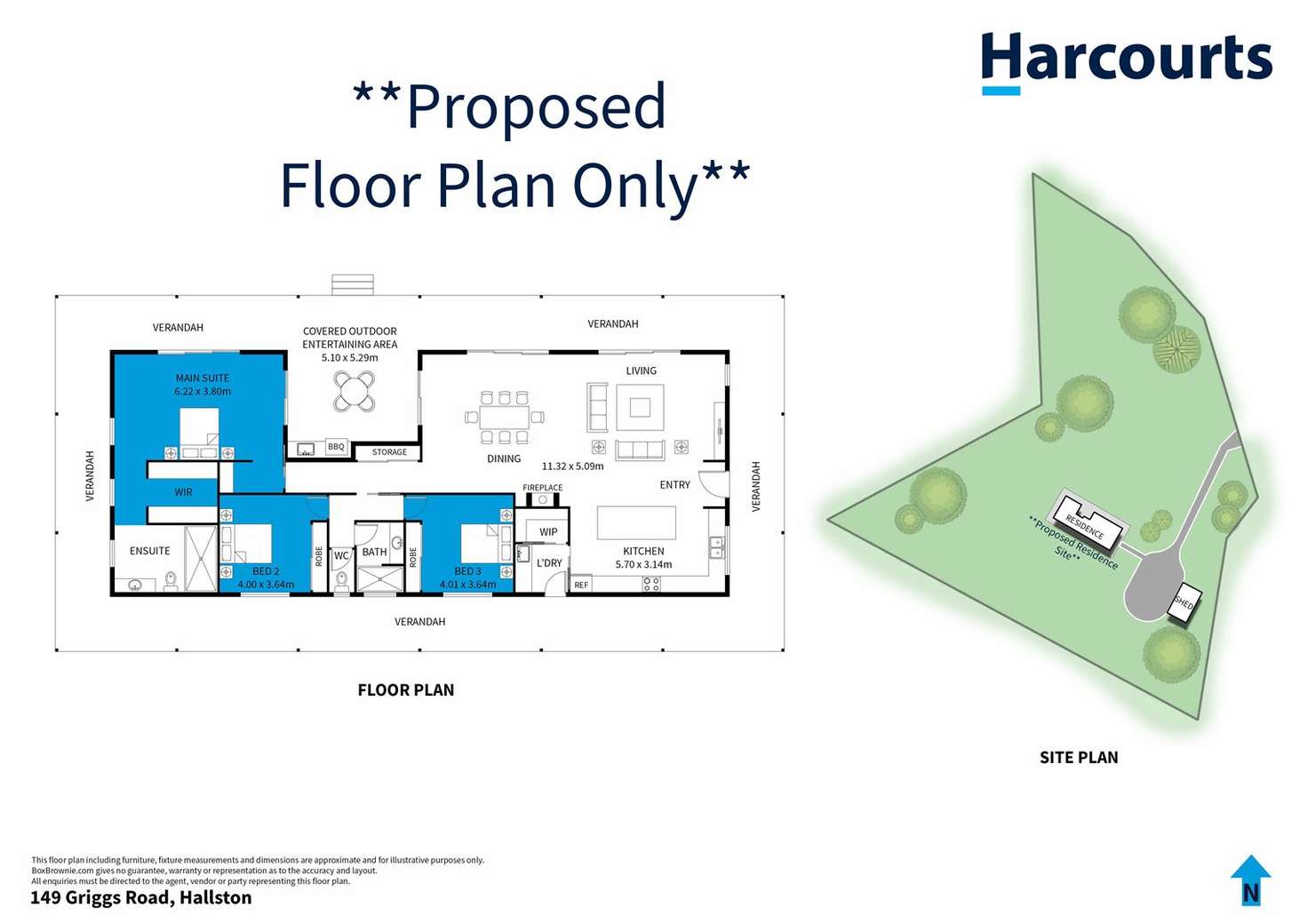 Floorplan of Homely residentialLand listing, 149 Griggs Road, Hallston VIC 3953