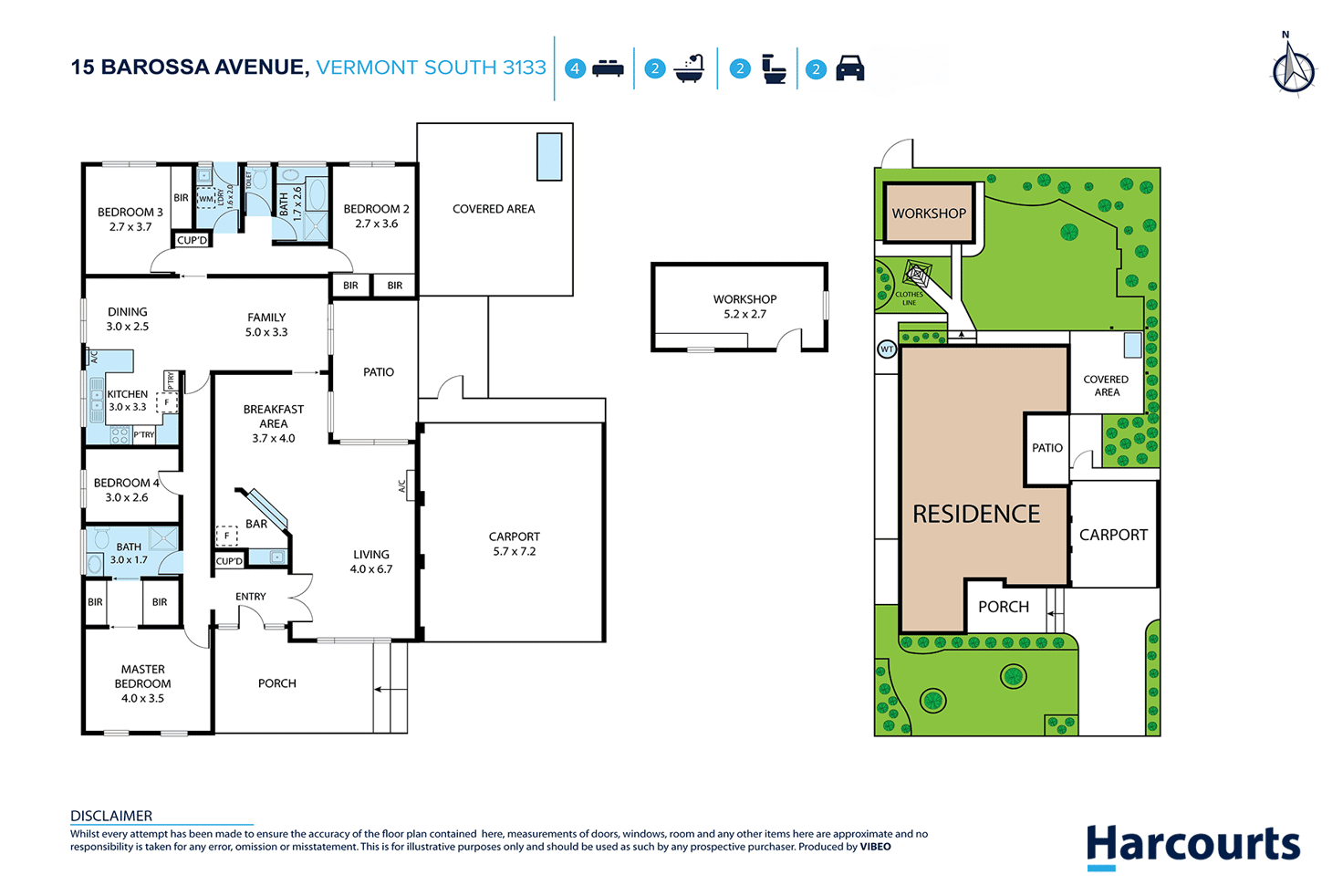Floorplan of Homely house listing, 15 Barossa Avenue, Vermont South VIC 3133