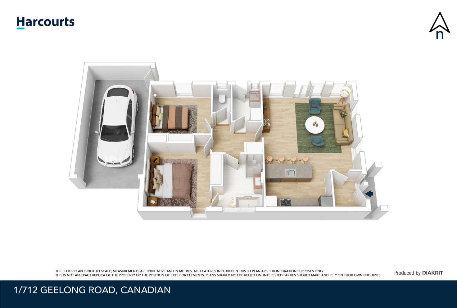 Floorplan of Homely house listing, 1/712 Geelong Road, Canadian VIC 3350