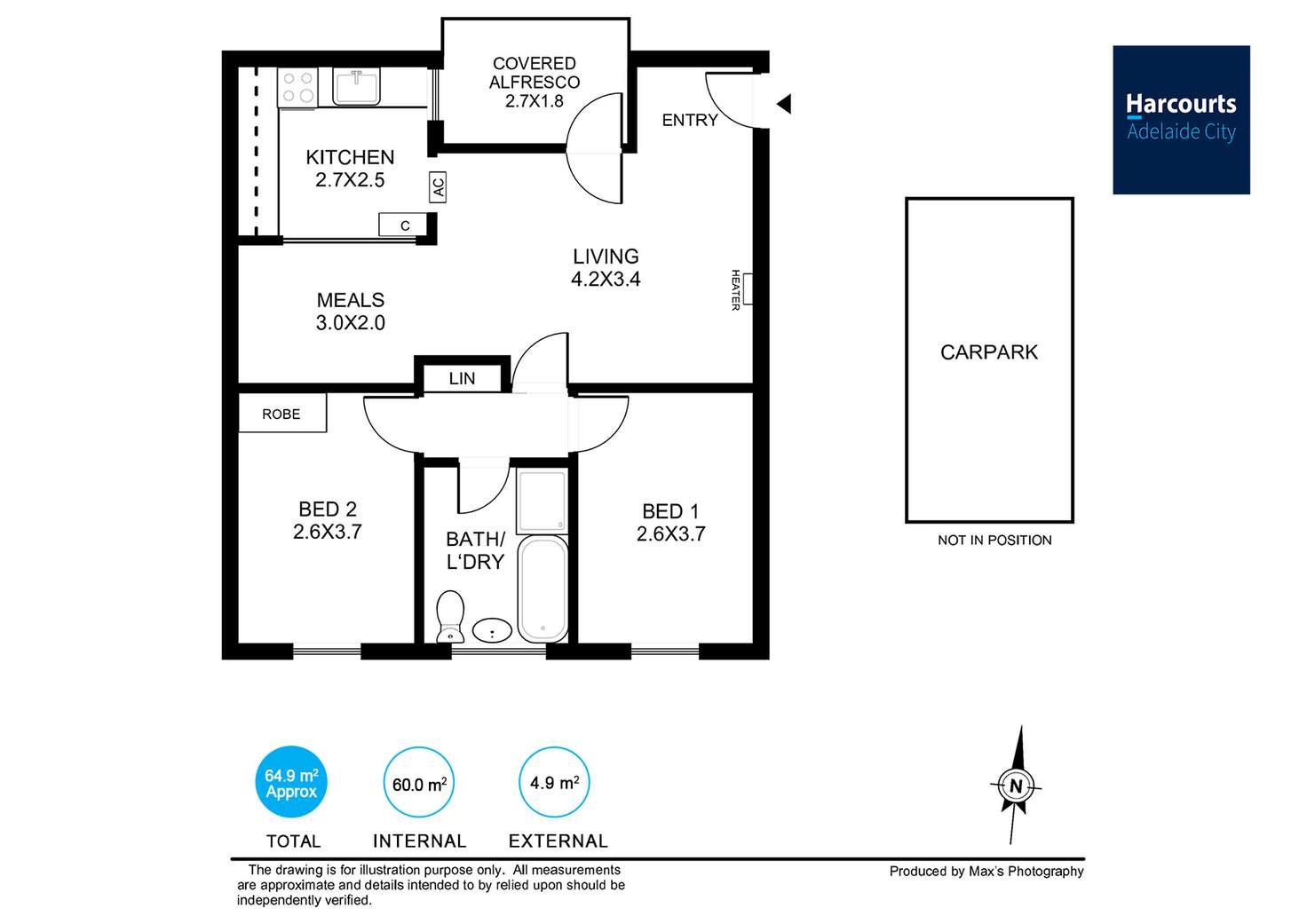 Floorplan of Homely unit listing, 9/53 King William Road, Unley SA 5061
