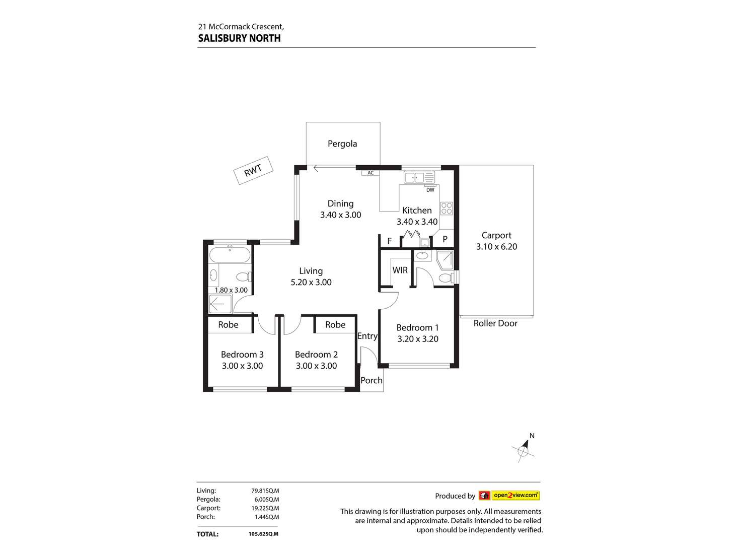 Floorplan of Homely house listing, 21 McCormack Crescent, Salisbury North SA 5108