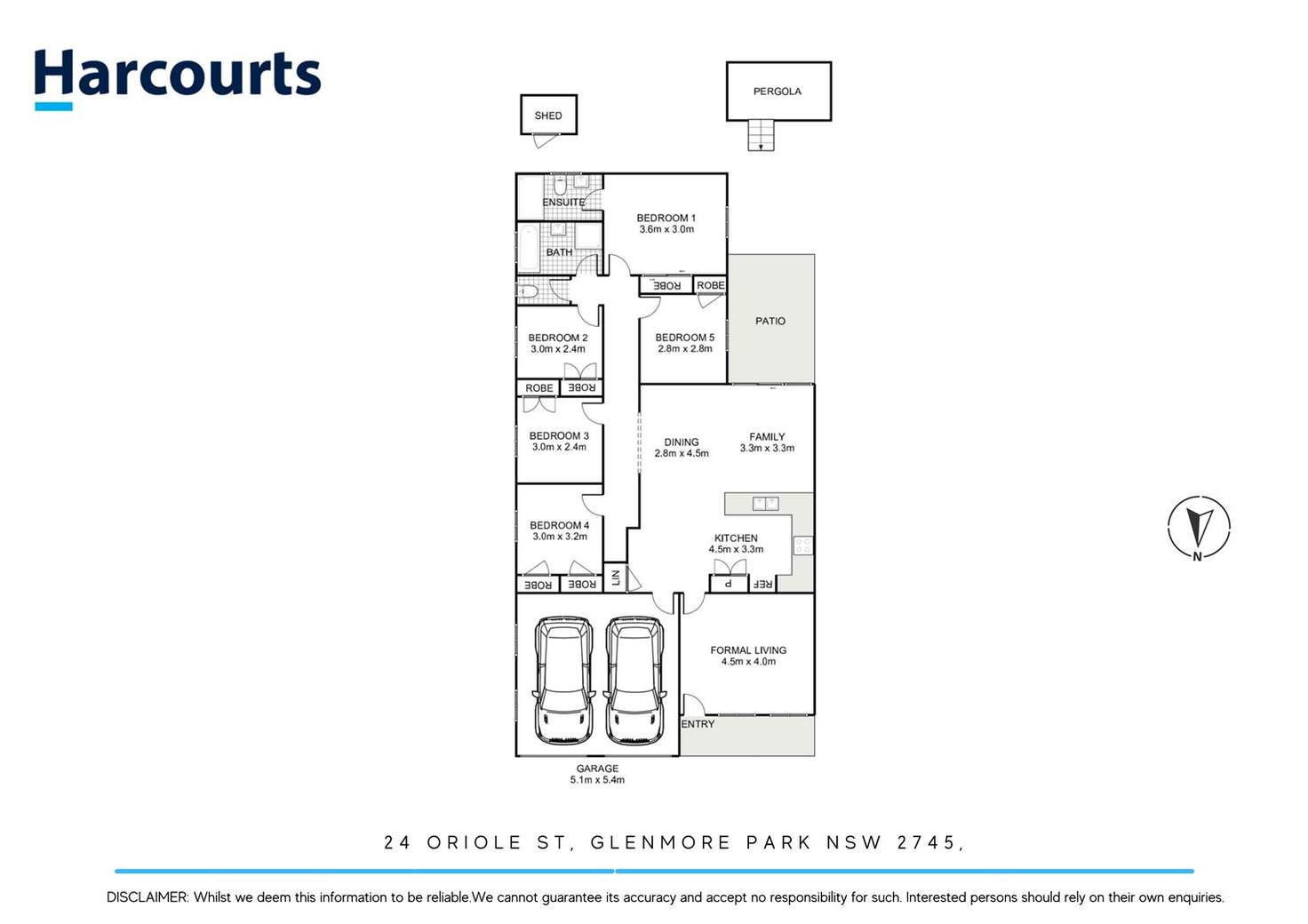 Floorplan of Homely house listing, 24 Oriole Street, Glenmore Park NSW 2745