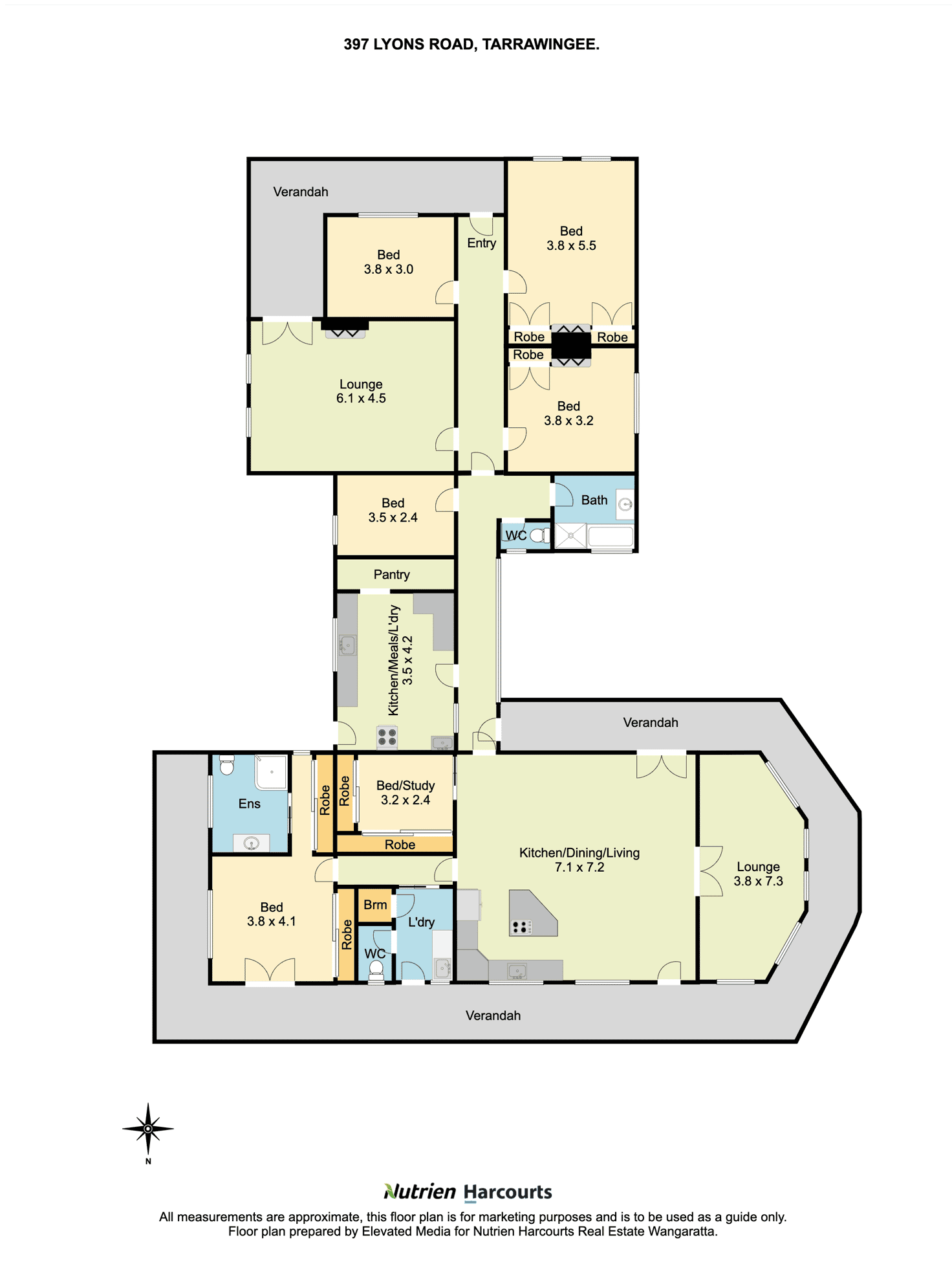 Floorplan of Homely ruralOther listing, 397 Lyons Road, Tarrawingee VIC 3678