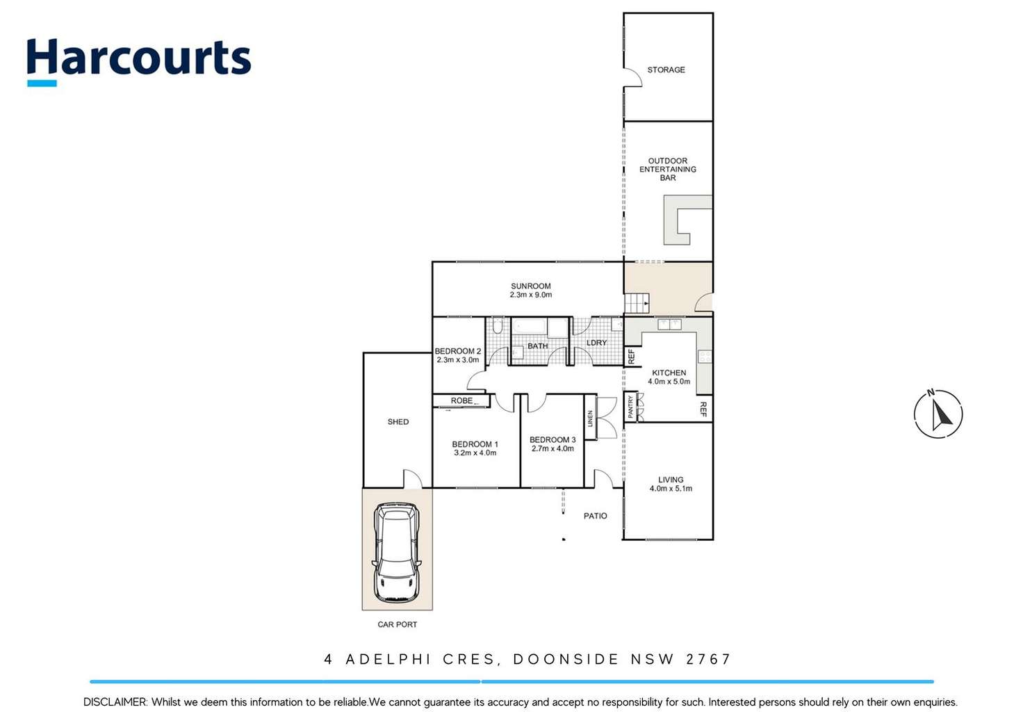 Floorplan of Homely house listing, 4 Adelphi Crescent, Doonside NSW 2767