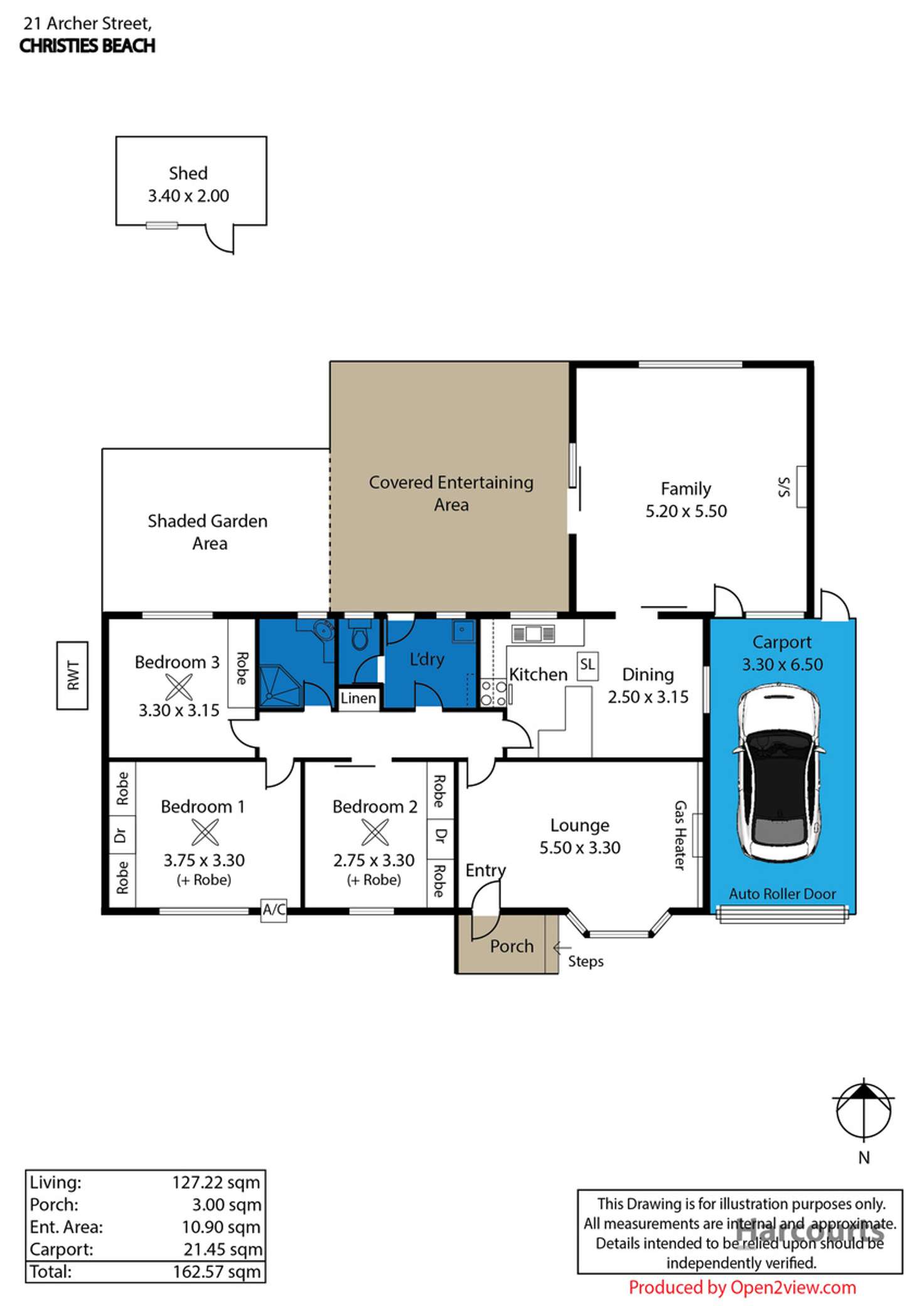 Floorplan of Homely house listing, 21 Archer Street, Christies Beach SA 5165