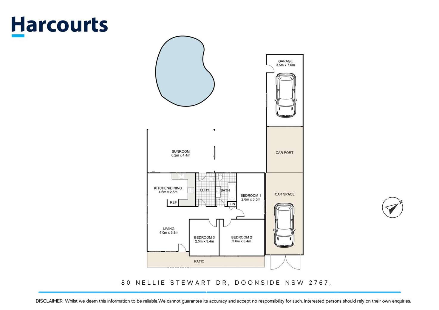 Floorplan of Homely house listing, 80 Nellie Stewart Drive, Doonside NSW 2767