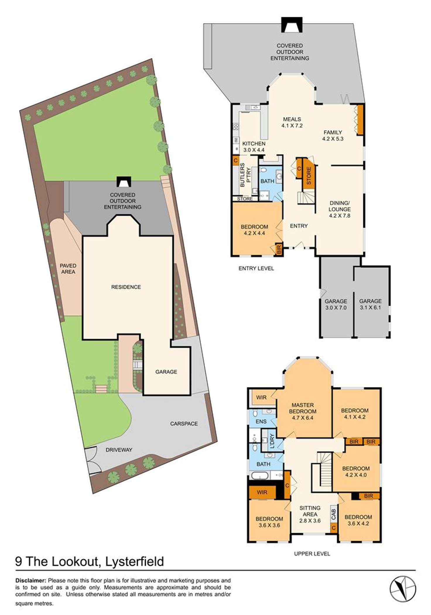 Floorplan of Homely house listing, 9 The Lookout, Lysterfield VIC 3156