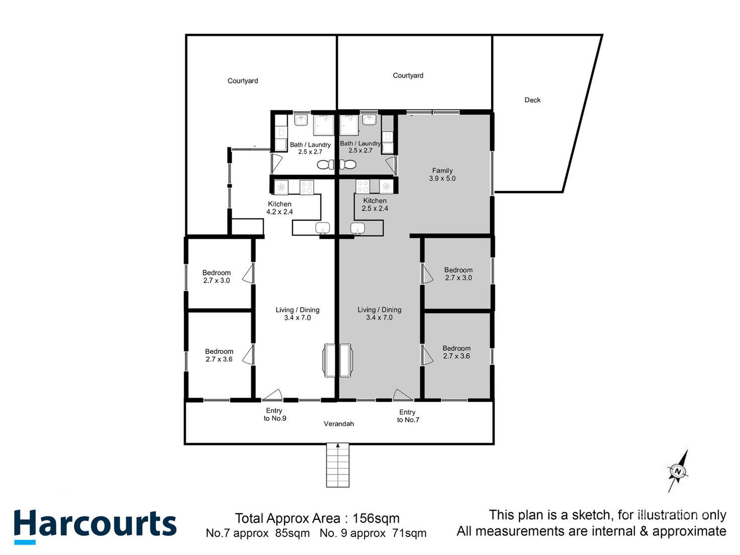 Floorplan of Homely house listing, 7-9 Hampden Road, Battery Point TAS 7004