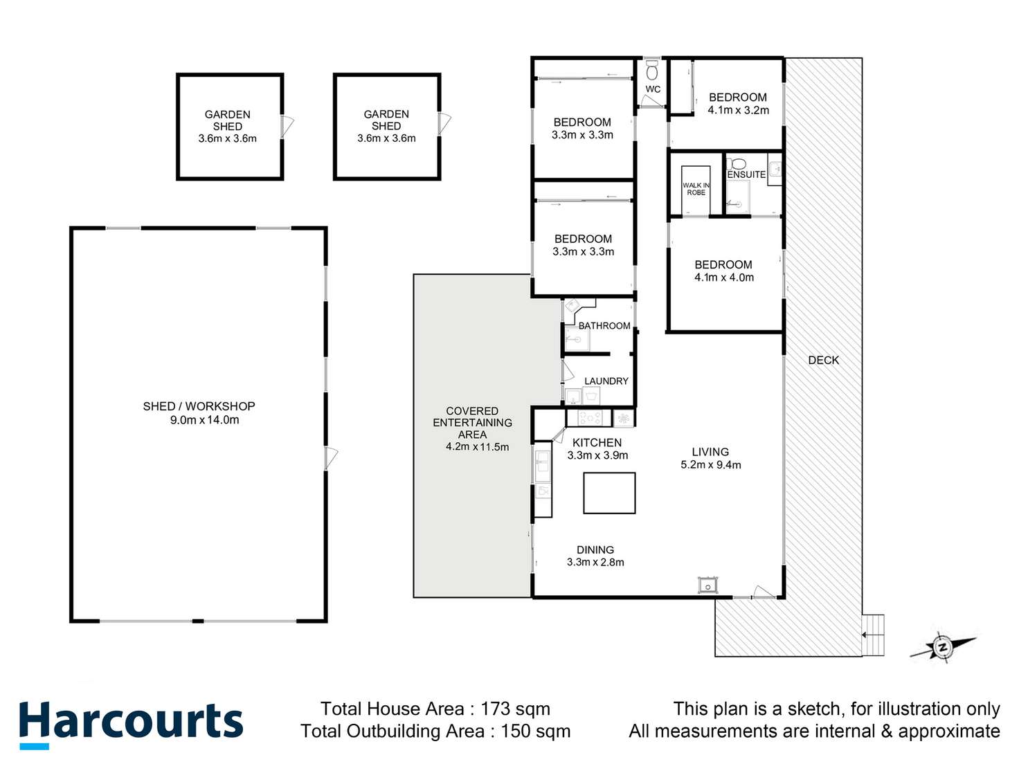 Floorplan of Homely house listing, 44 Pottery Road, Dover TAS 7117