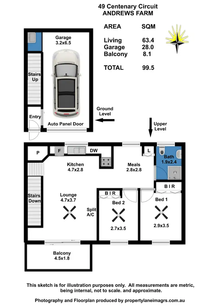 Floorplan of Homely unit listing, 49 Centenary Circuit, Andrews Farm SA 5114