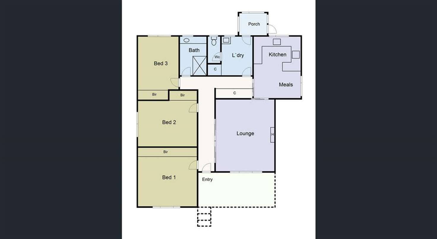 Floorplan of Homely house listing, 18 Coad Street, Ararat VIC 3377