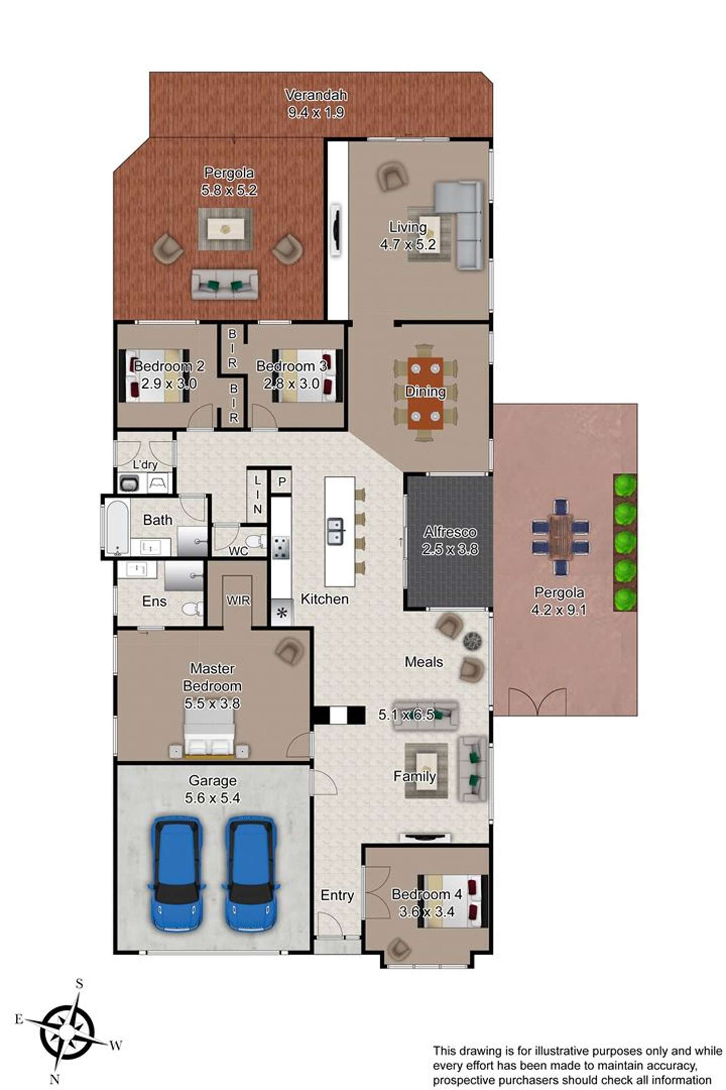 Floorplan of Homely house listing, 40 Blue Range Crescent, Lynbrook VIC 3975