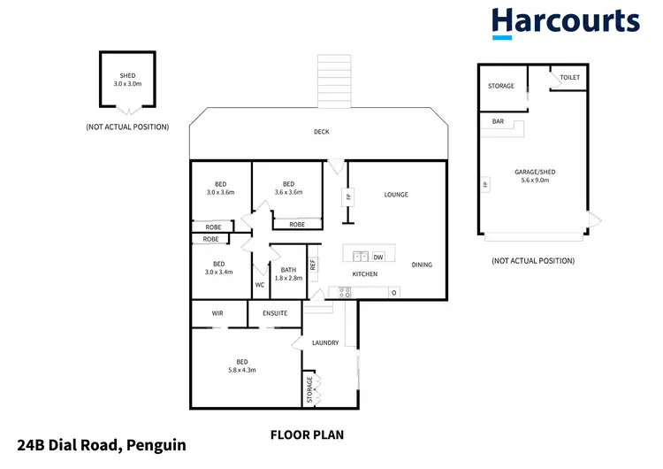 Floorplan of Homely house listing, 24B Dial Road, Penguin TAS 7316
