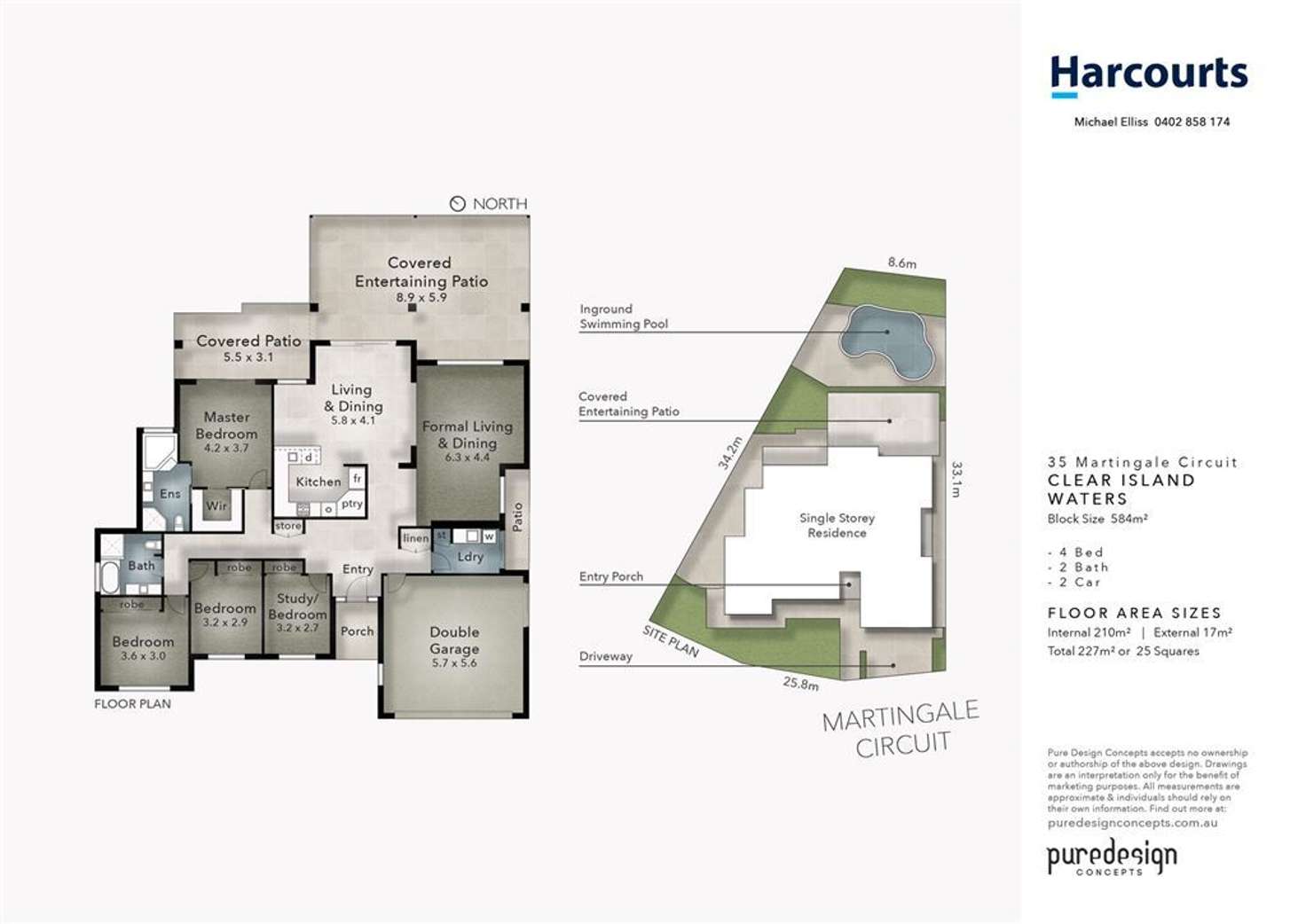 Floorplan of Homely house listing, 35 Martingale Circuit, Clear Island Waters QLD 4226