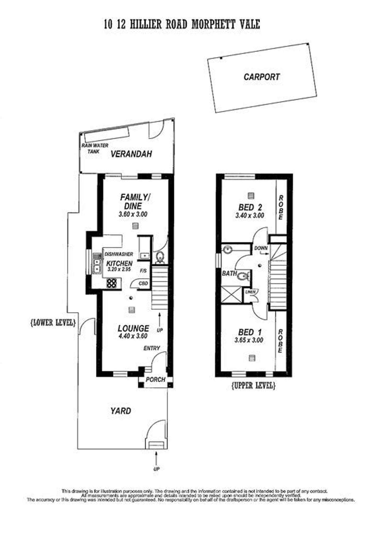 Floorplan of Homely townhouse listing, 10/12 Hillier Road, Morphett Vale SA 5162