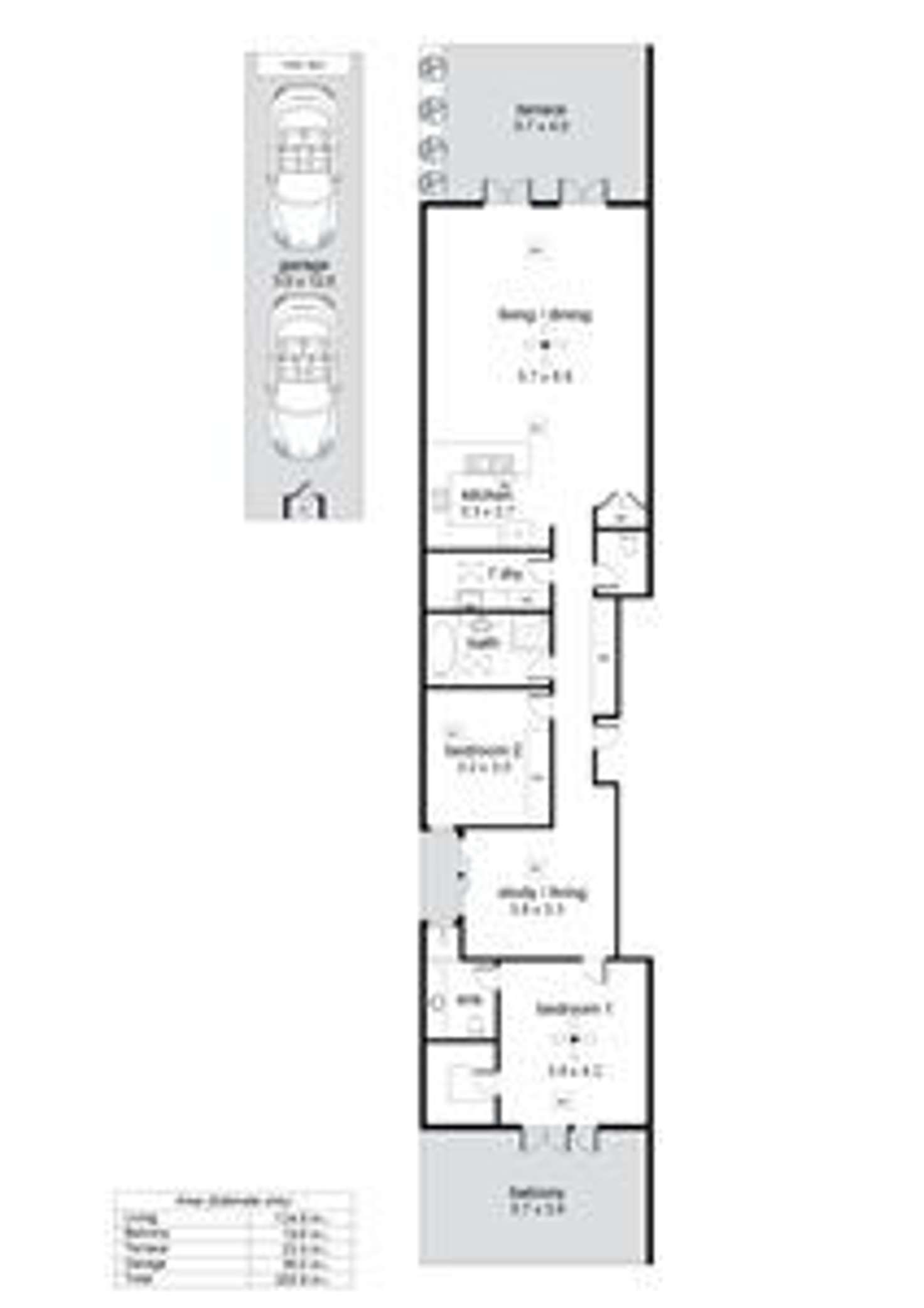 Floorplan of Homely unit listing, 1/51 Jetty Road, Brighton SA 5048