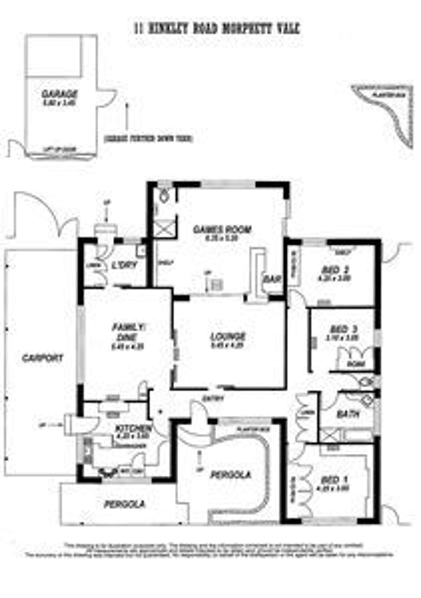 Floorplan of Homely house listing, 11 Hinkley Road, Morphett Vale SA 5162