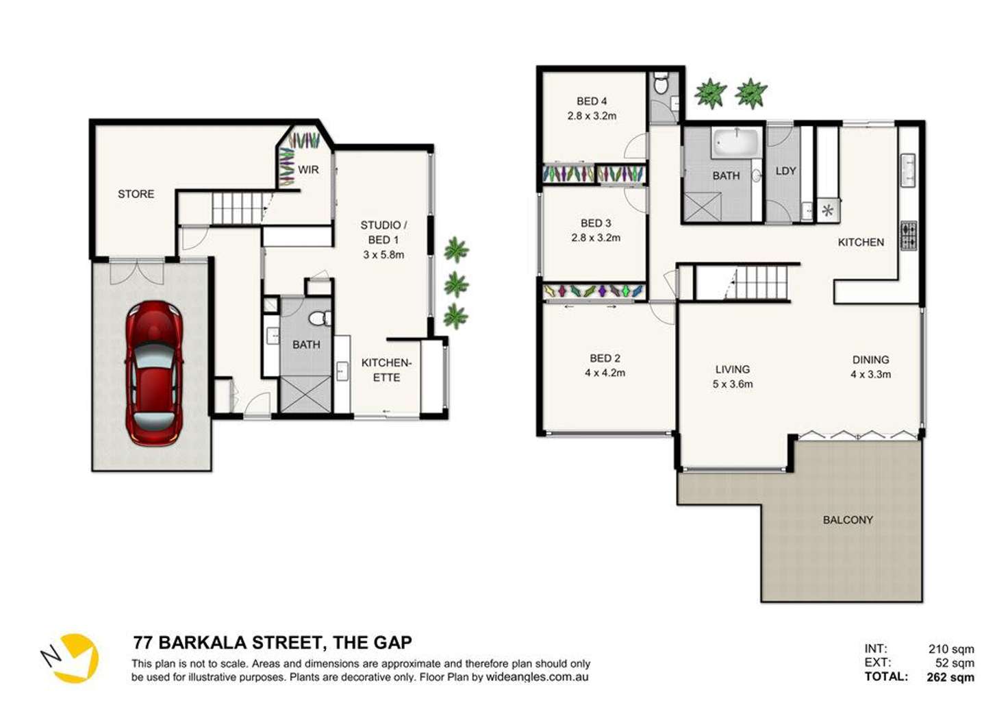 Floorplan of Homely house listing, 77 Barkala Street, The Gap QLD 4061