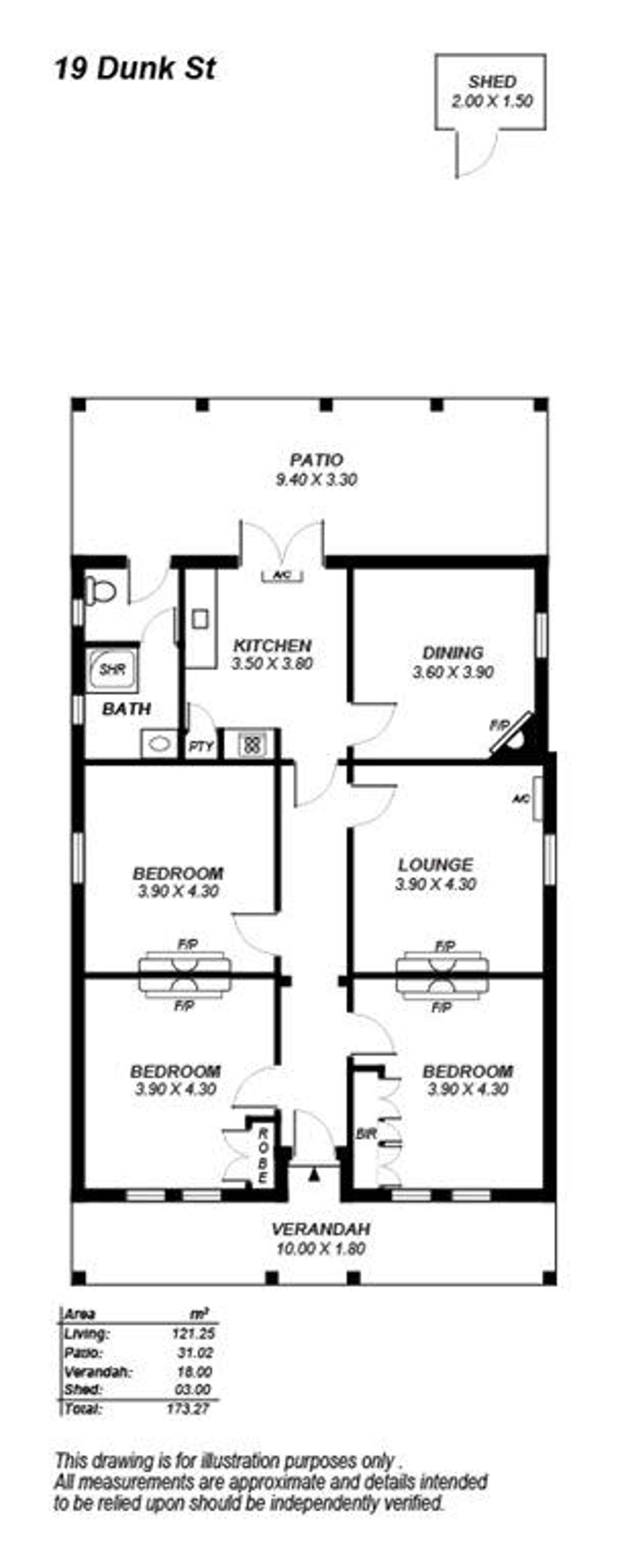 Floorplan of Homely house listing, 19 Dunks Street, Parkside SA 5063