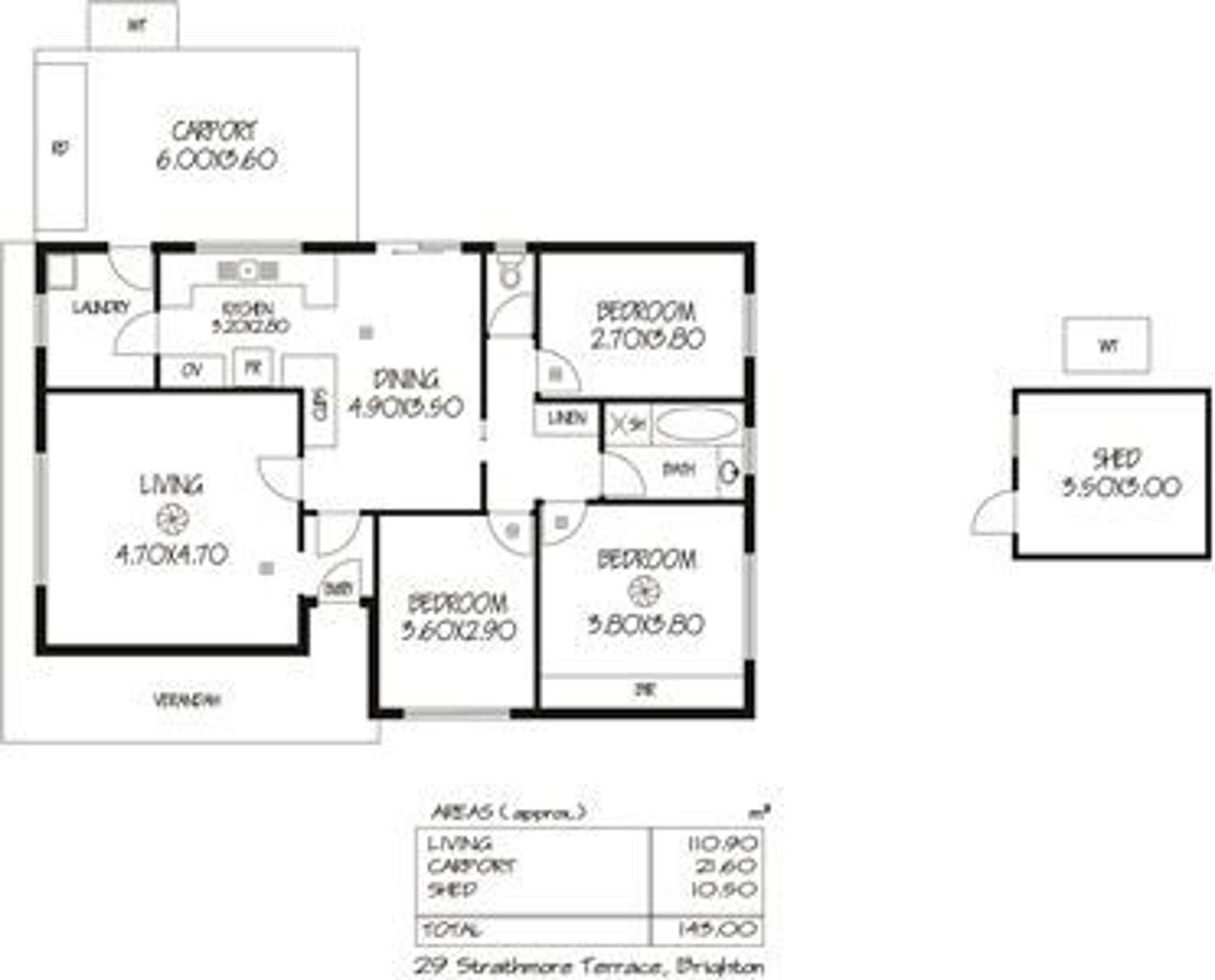 Floorplan of Homely house listing, 29 Strathmore Terrace, Brighton SA 5048