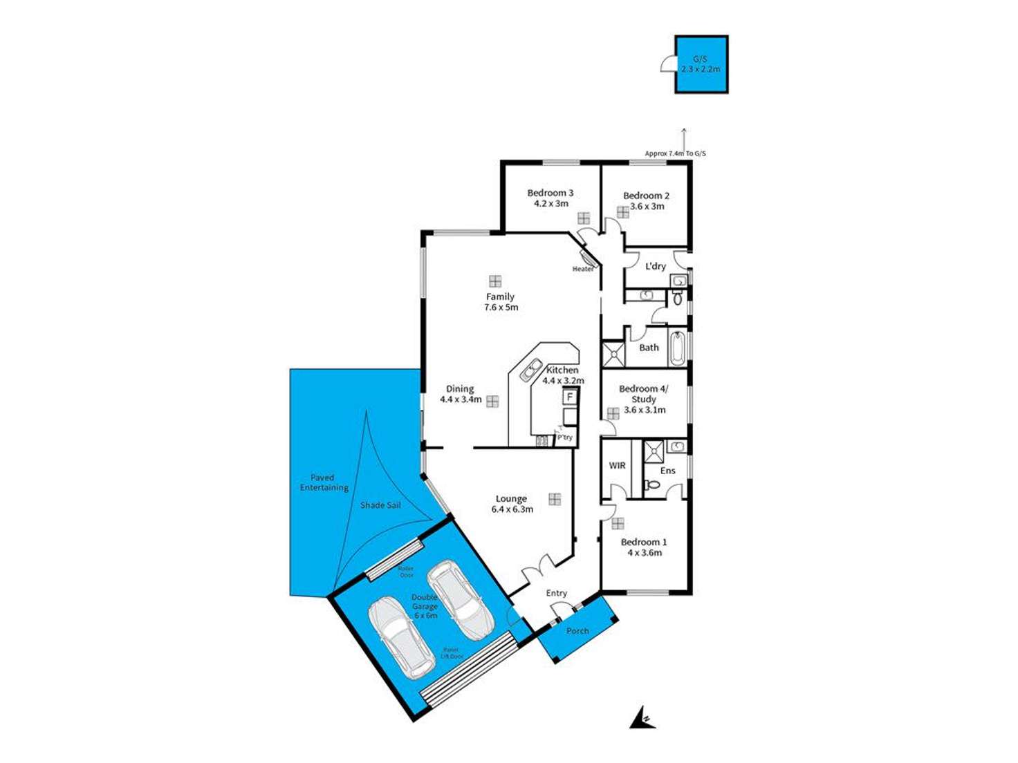 Floorplan of Homely house listing, 13 Goss Road, Aberfoyle Park SA 5159