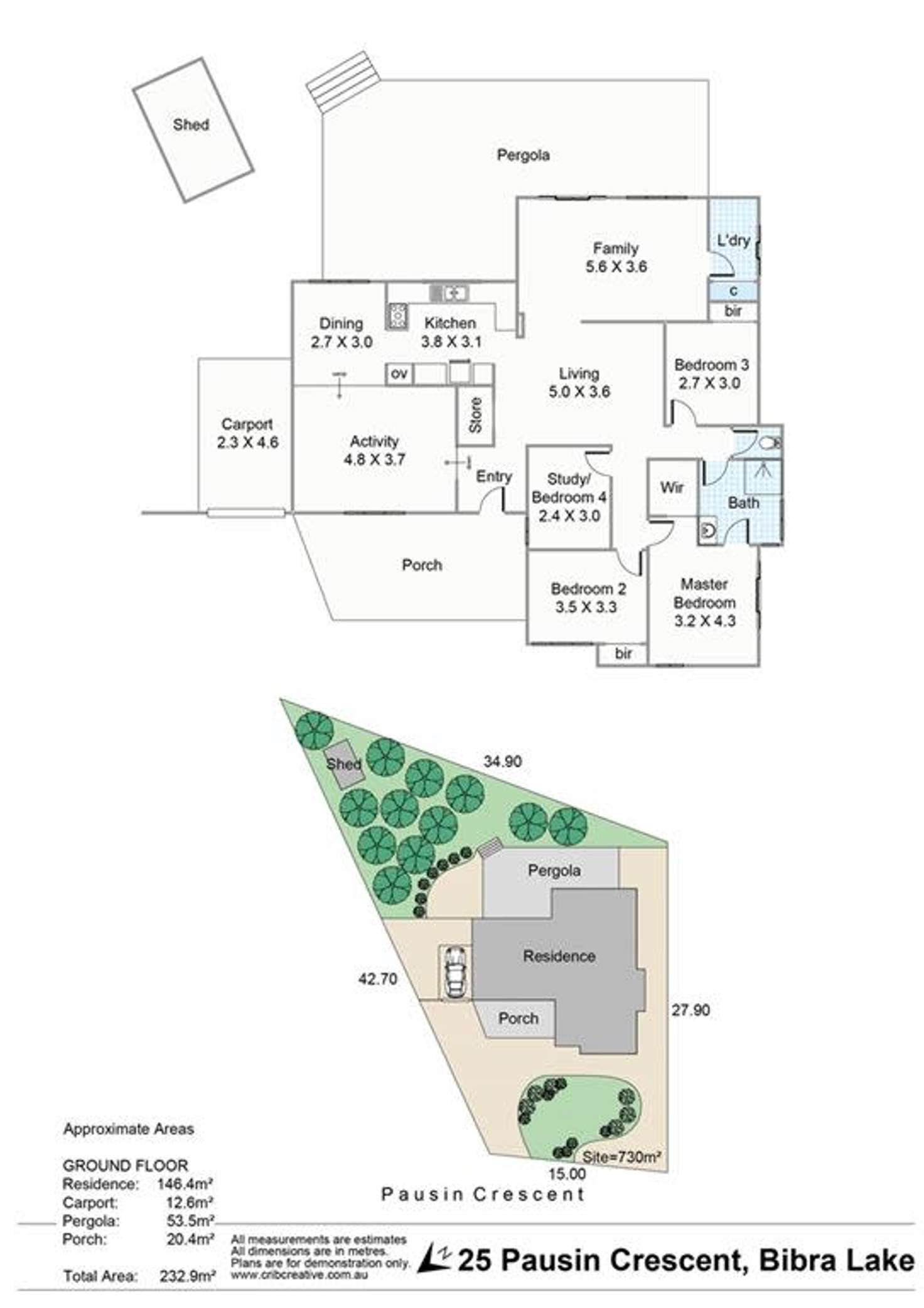 Floorplan of Homely house listing, 25 Pausin Crescent, Bibra Lake WA 6163